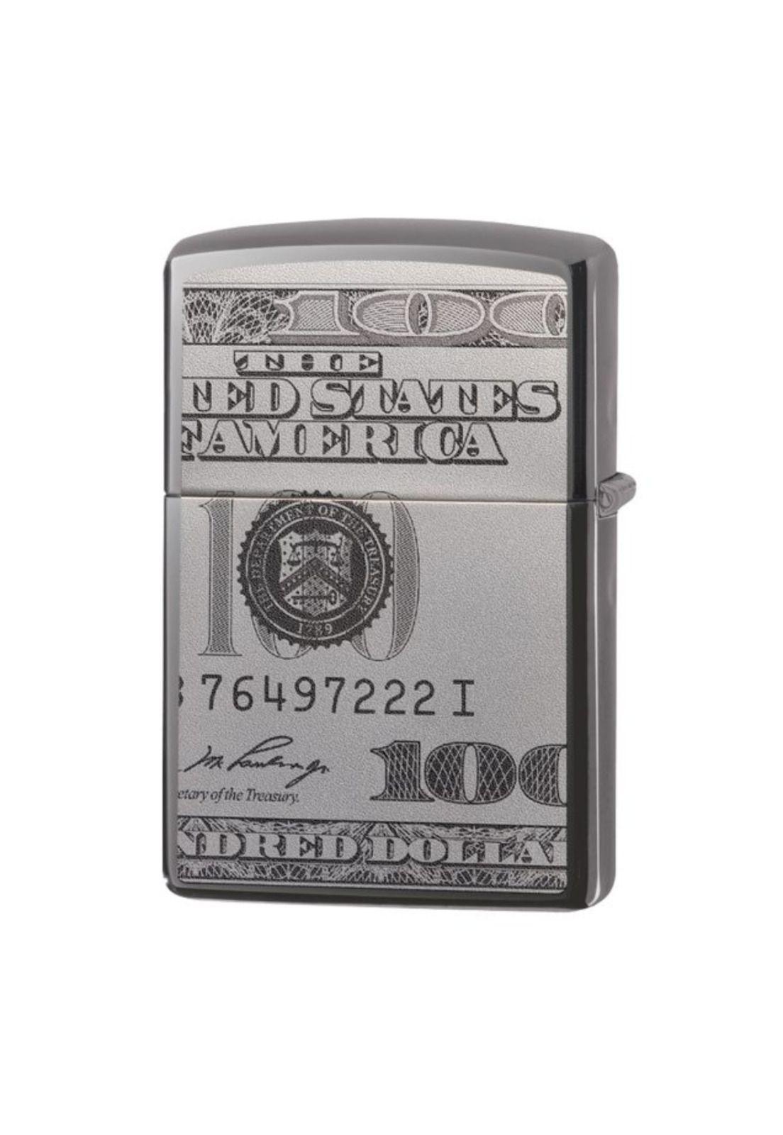 Encendedor Zippo Currency Dolar Design Plateado ZP49025-4