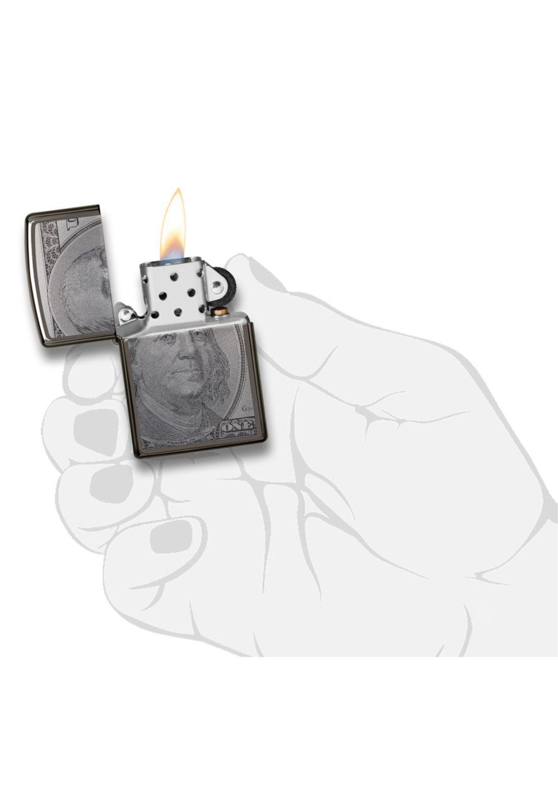 Encendedor Zippo Currency Dolar Design Plateado ZP49025-5