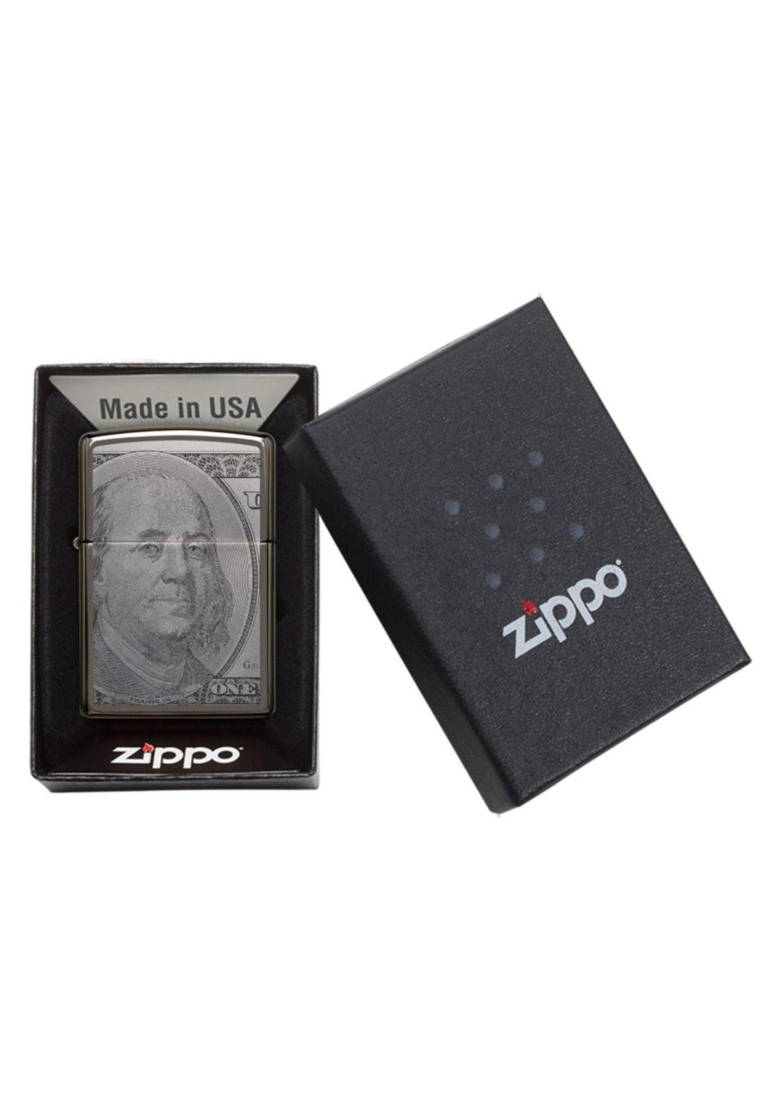 Encendedor Zippo Currency Dolar Design Plateado ZP49025-6