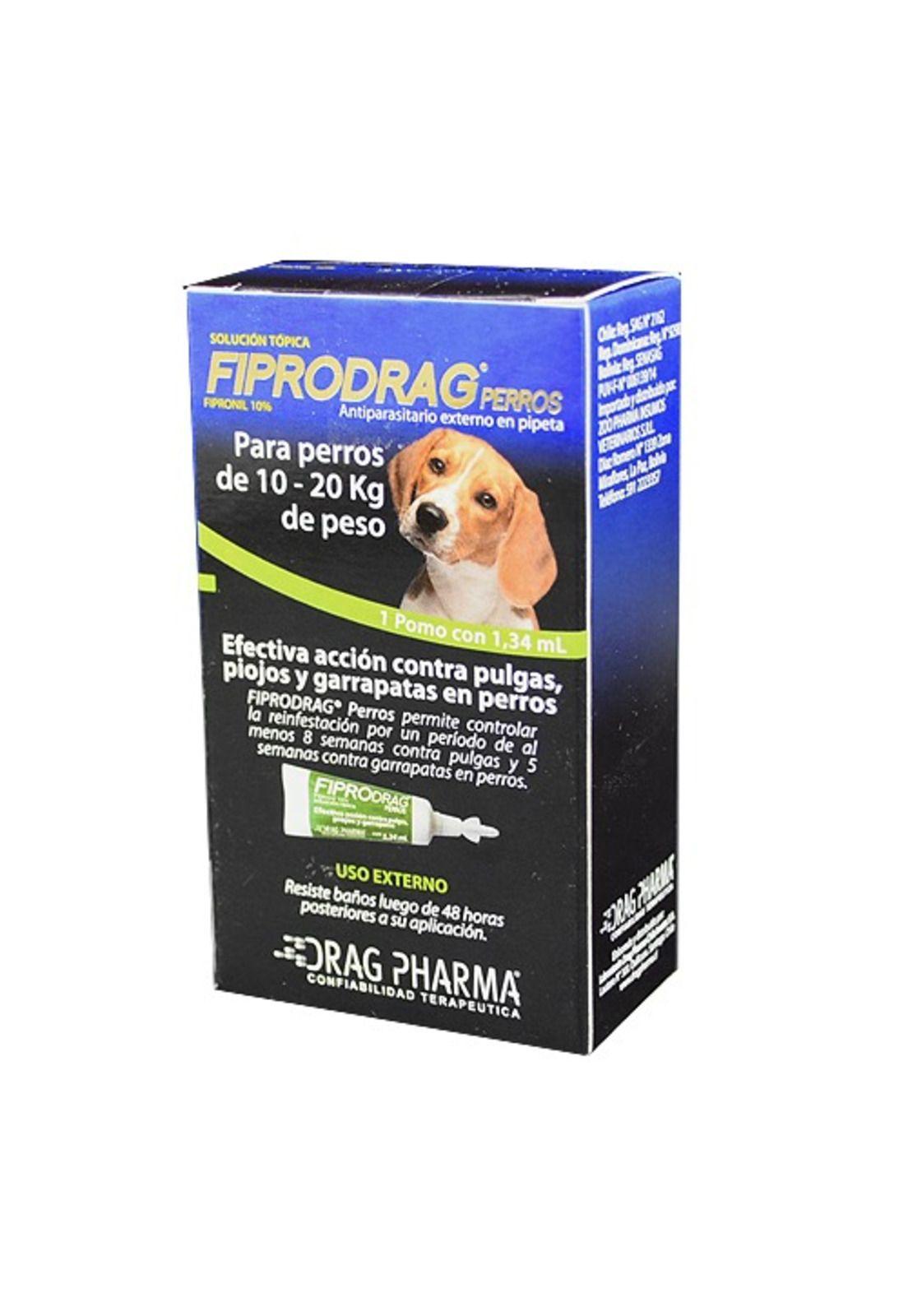 Pipeta Fiprodrag Antipulga Perros De 10 A 20 Kg 1.4 Ml-1