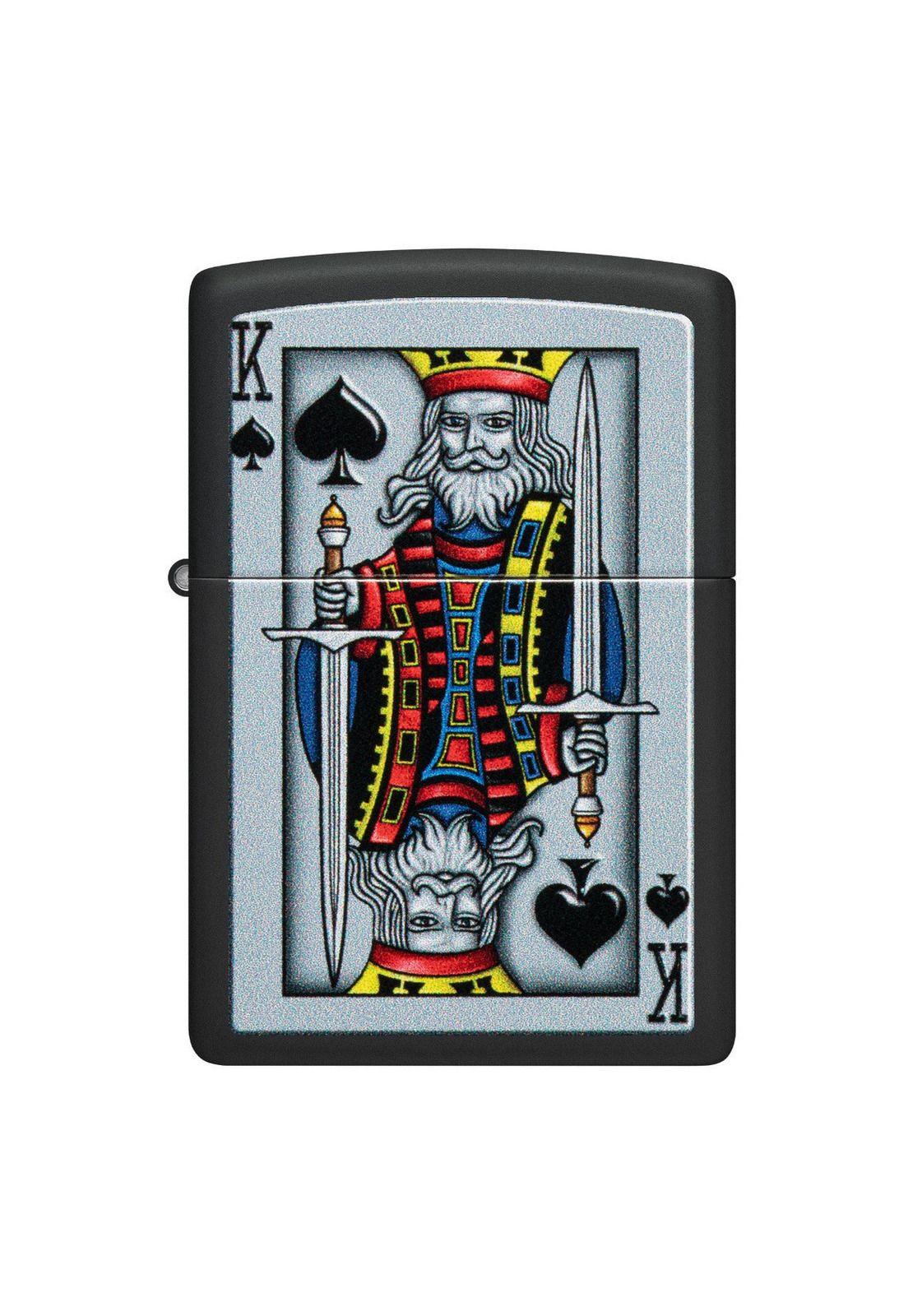 Encendedor Zippo King Of Spades Negro Design ZP48488-0