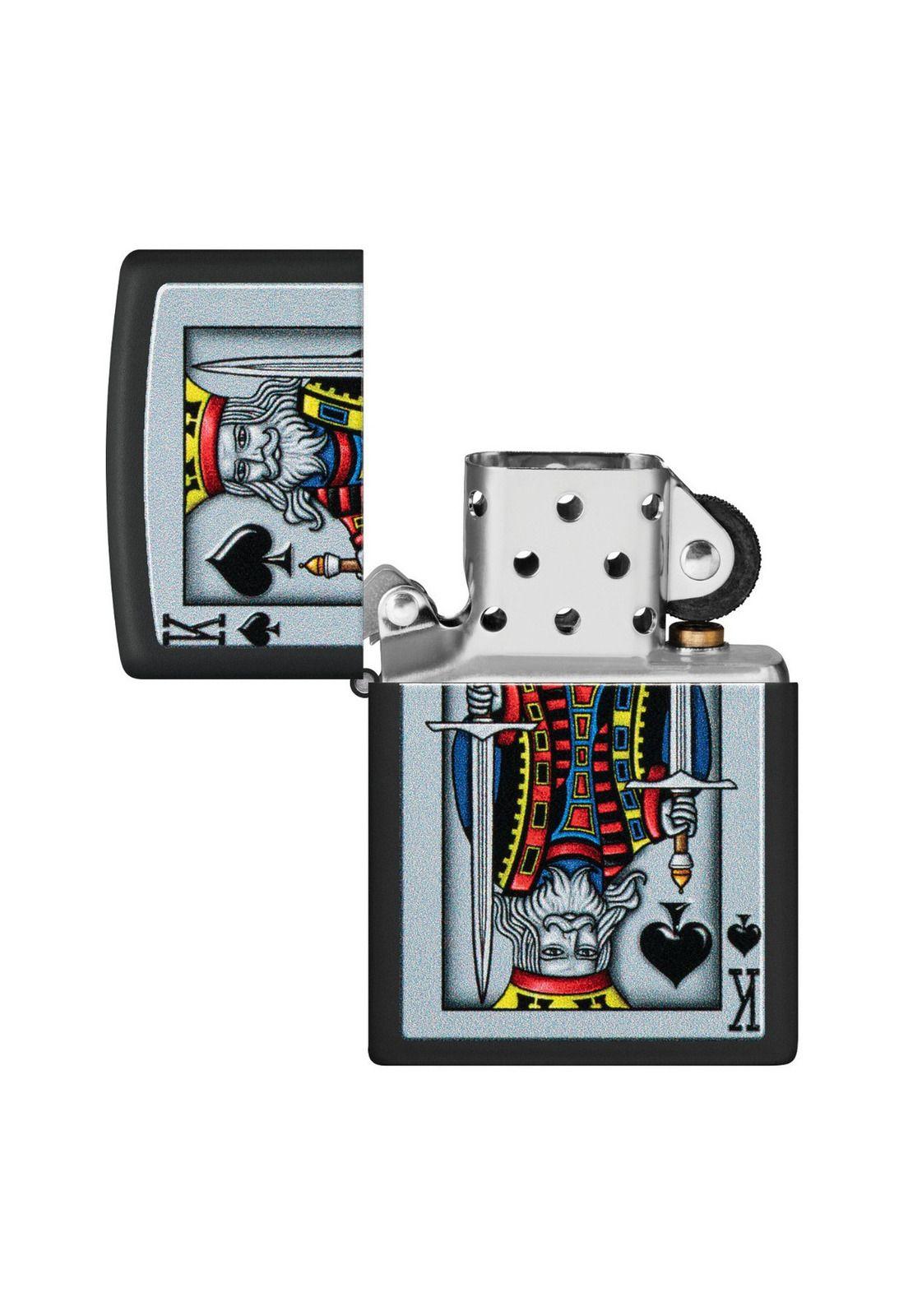 Encendedor Zippo King Of Spades Negro Design ZP48488-1