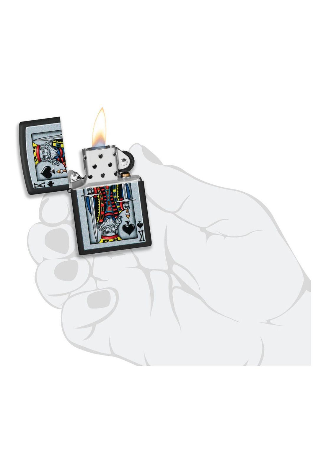 Encendedor Zippo King Of Spades Negro Design ZP48488-4