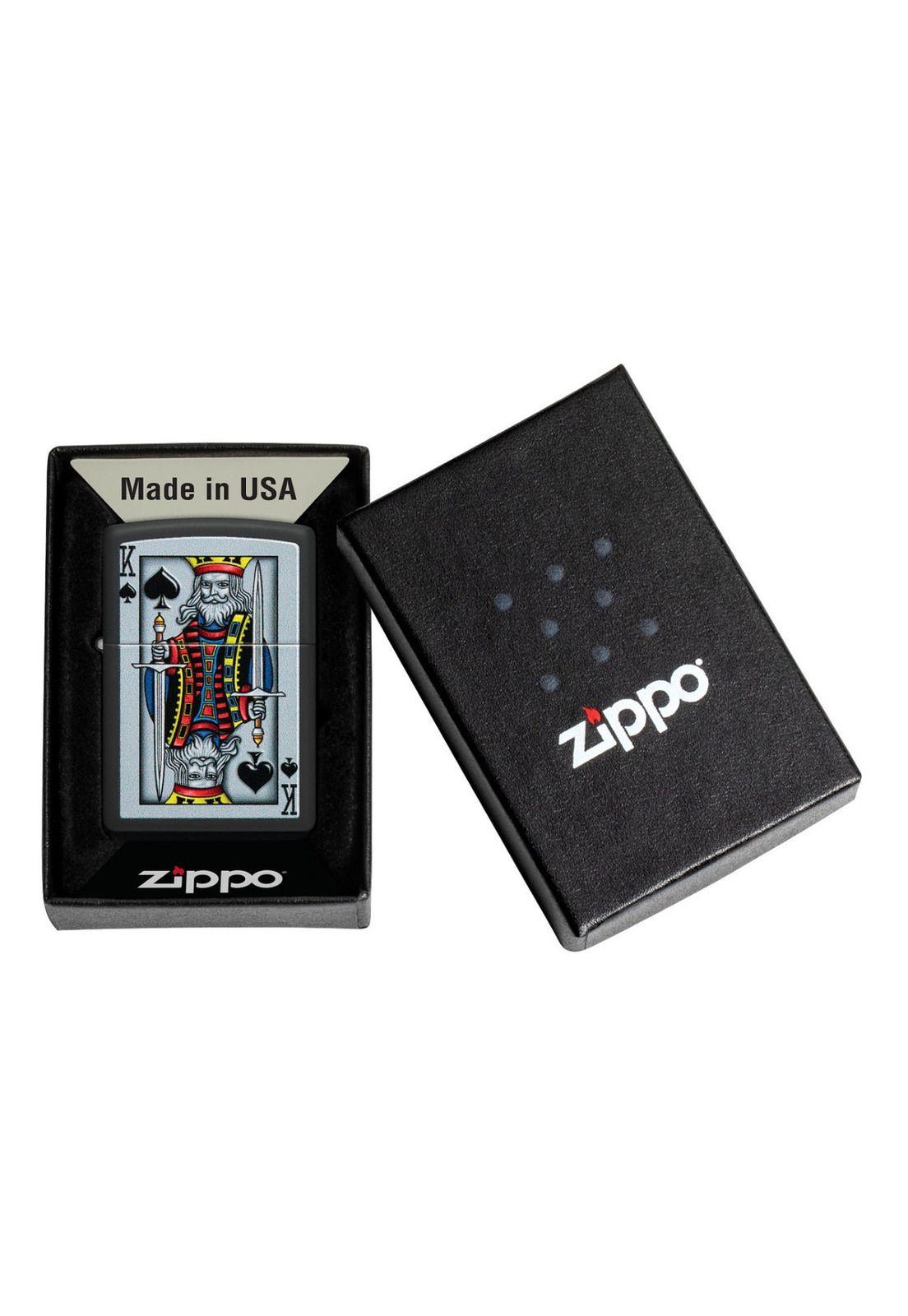 Encendedor Zippo King Of Spades Negro Design ZP48488-5