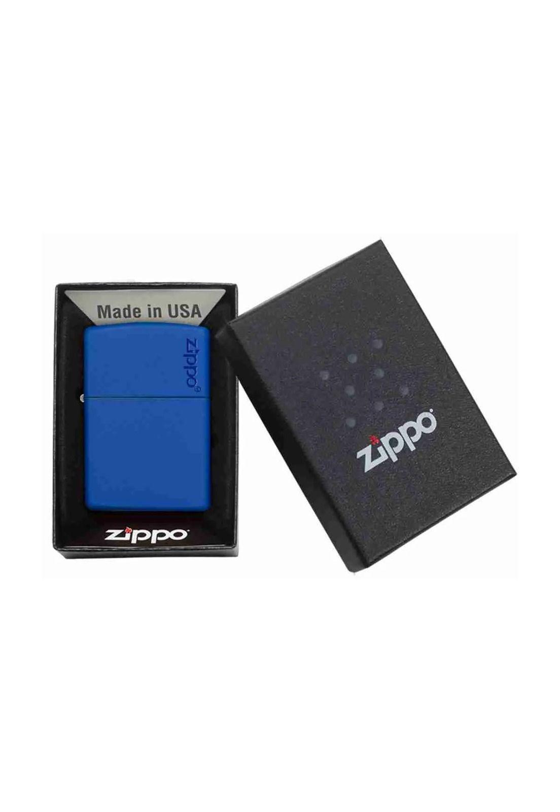 Encendedor Zippo Royal Blue Matte Logo Azul ZP229ZL (Talle:Tamaño Único)-2