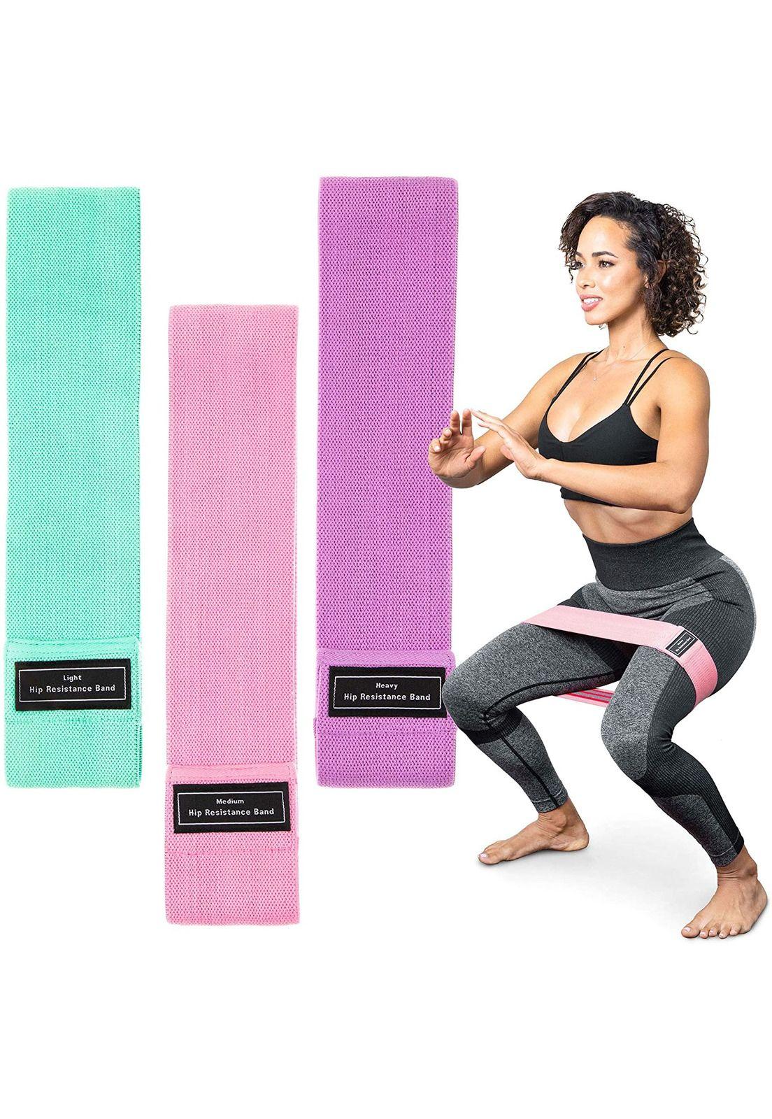 Banda Resistencia Ligas Ejercicio Bandas Elasticas Tela-2