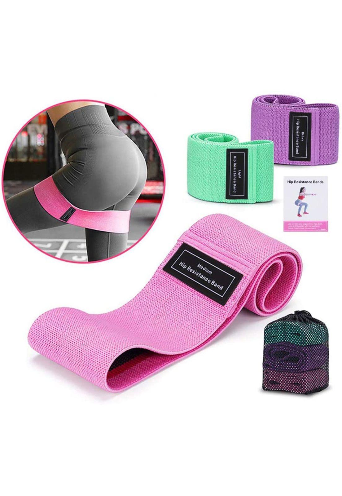 Banda Resistencia Ligas Ejercicio Bandas Elasticas Tela-3