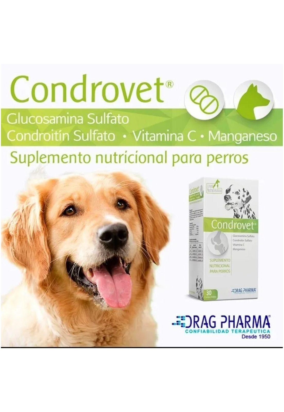 Condrovet Suplemento Nutricional Para Perros 30 Comprimidos-1