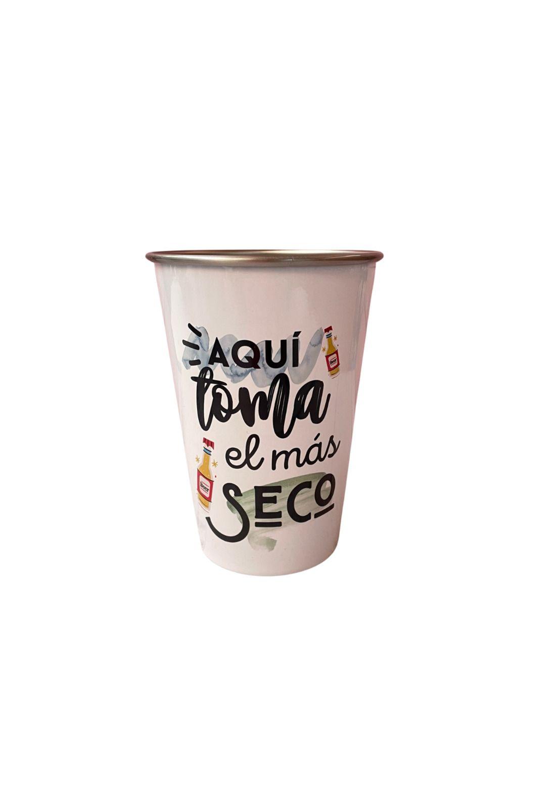 Vaso Cervecero De Acero Inoxidable 470cc Frase Mod.01-0