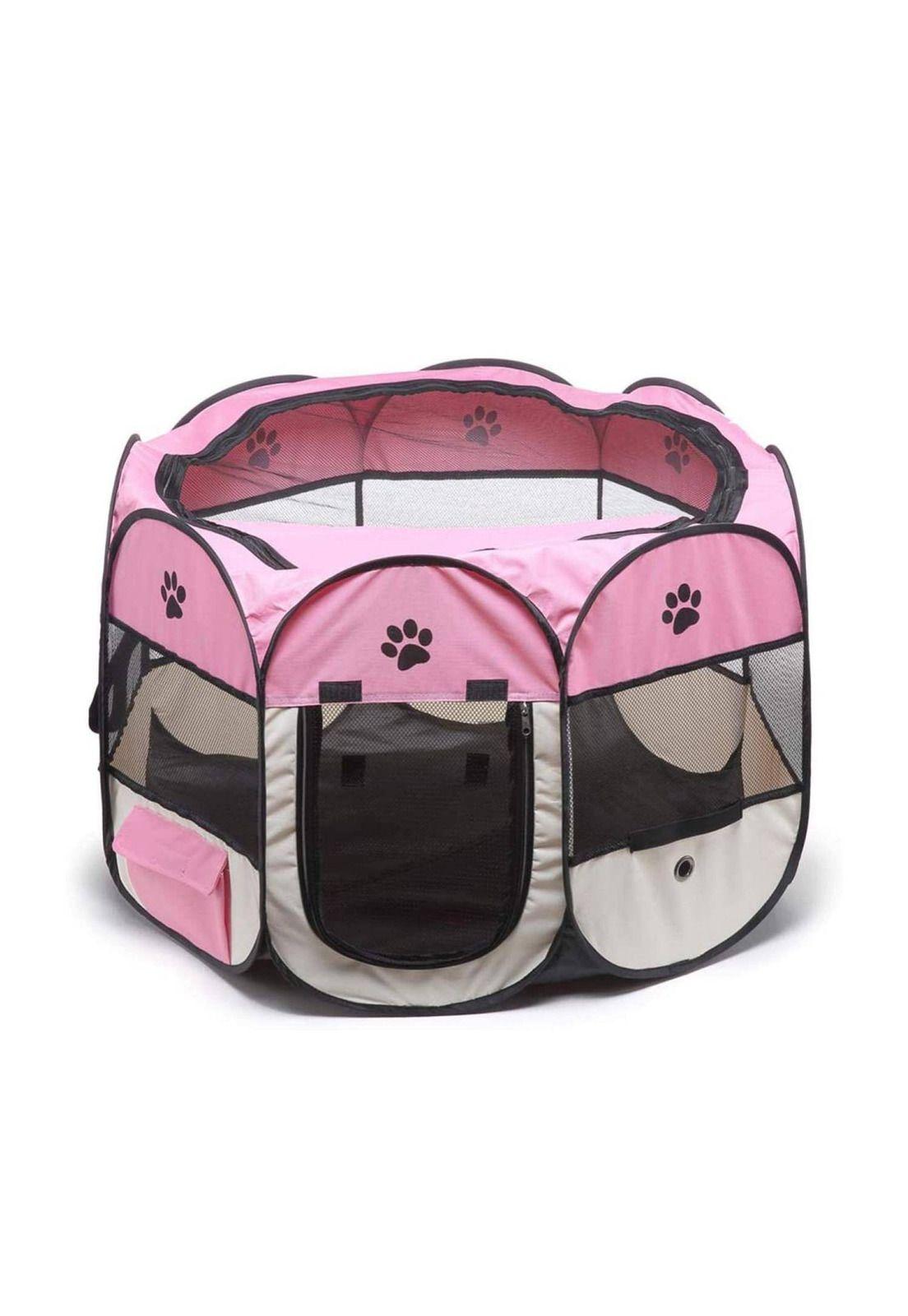 Corral para Mascota Perro Gato Roedores Talla S Rosado-0