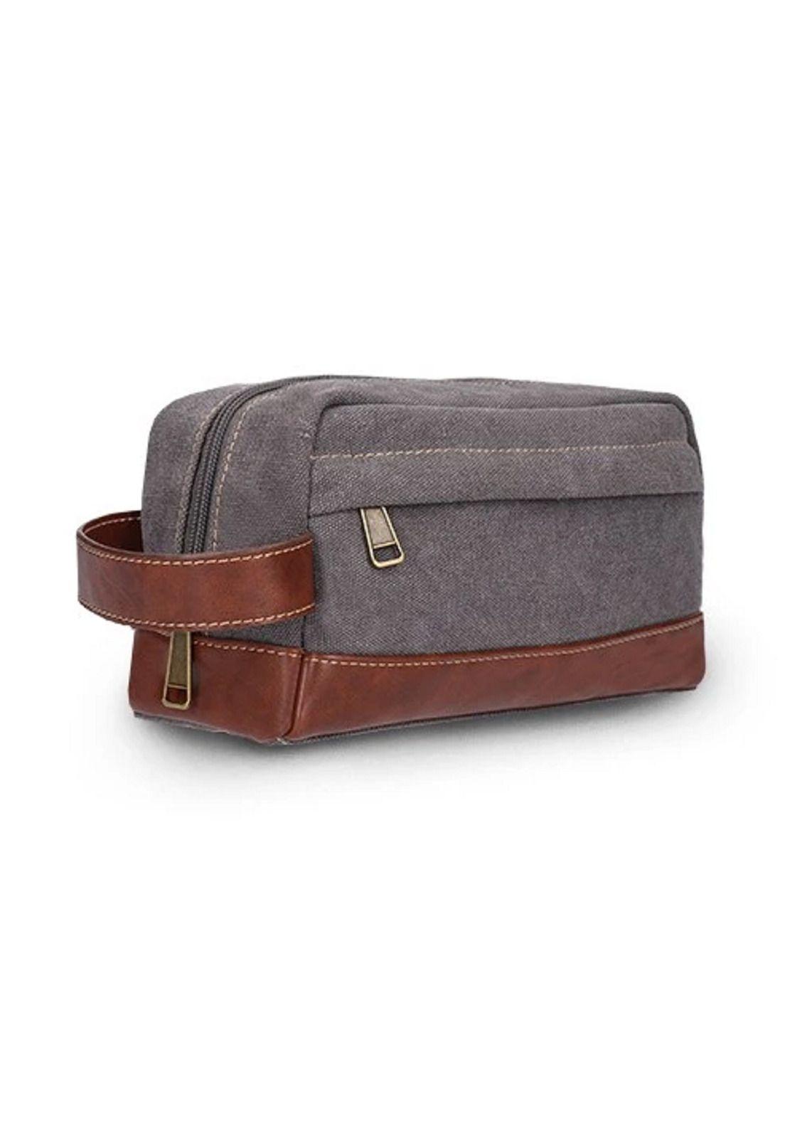 Neceser Canvas Alpes Gris Café Lincoln's-0