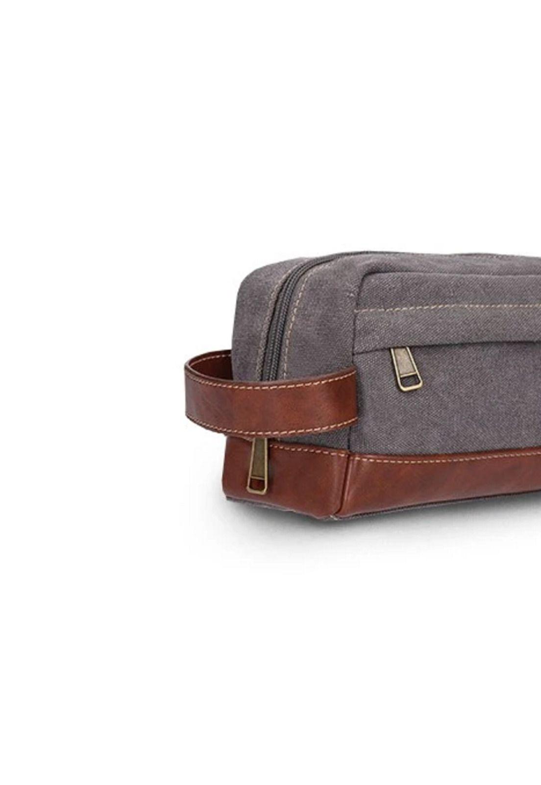 Neceser Canvas Alpes Gris Café Lincoln's-1