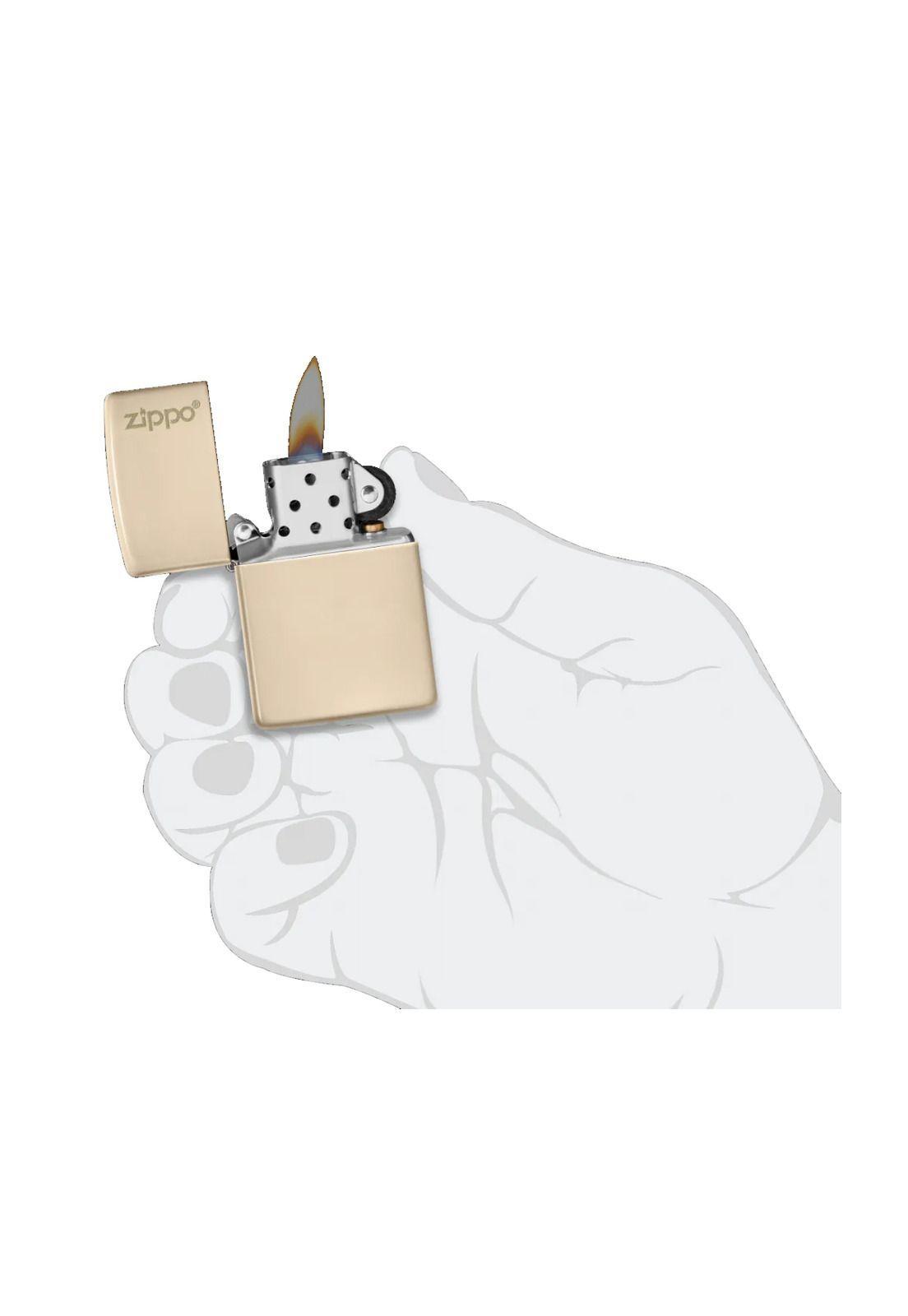 Encendedor Zippo Flat Sand Logo Beige ZP49453ZL-4