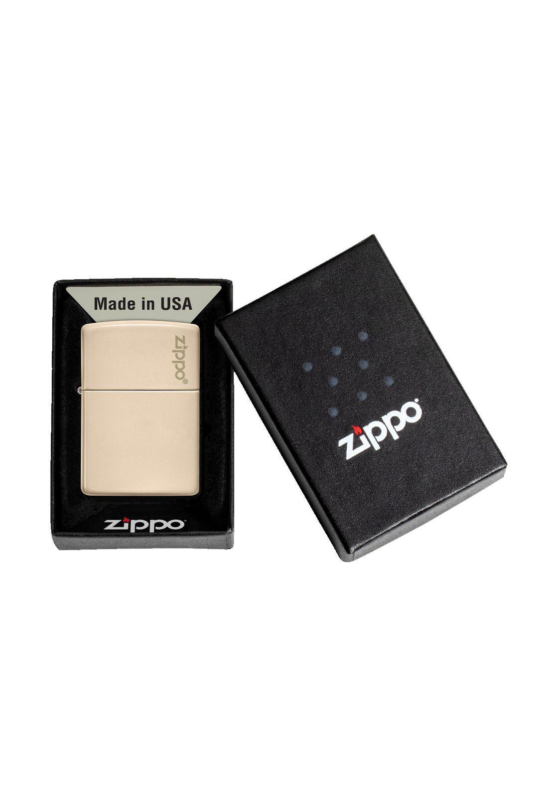 Encendedor Zippo Flat Sand Logo Beige ZP49453ZL-5