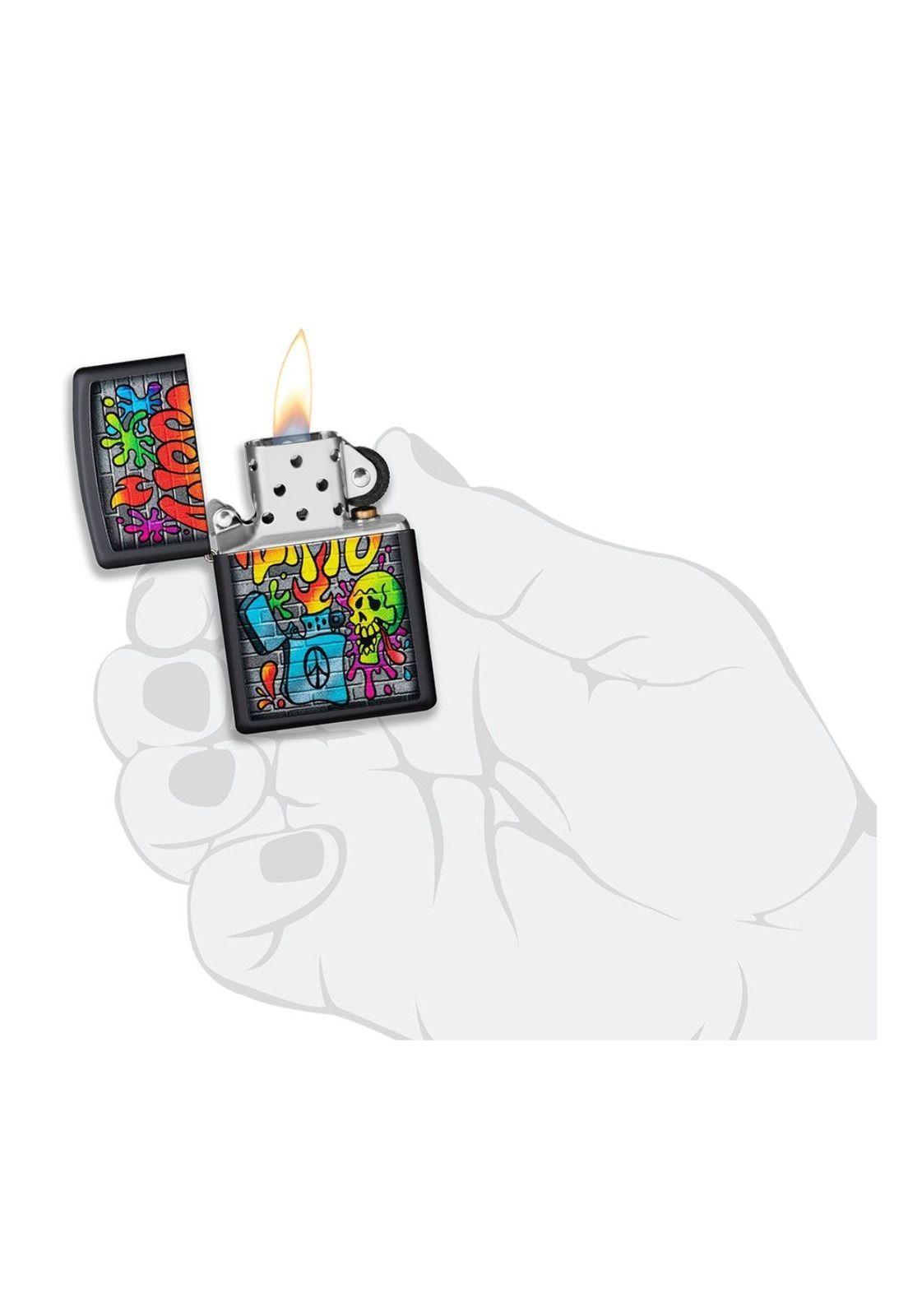 Encendedor Zippo Street Art Graffiti Design Black ZP49605-4