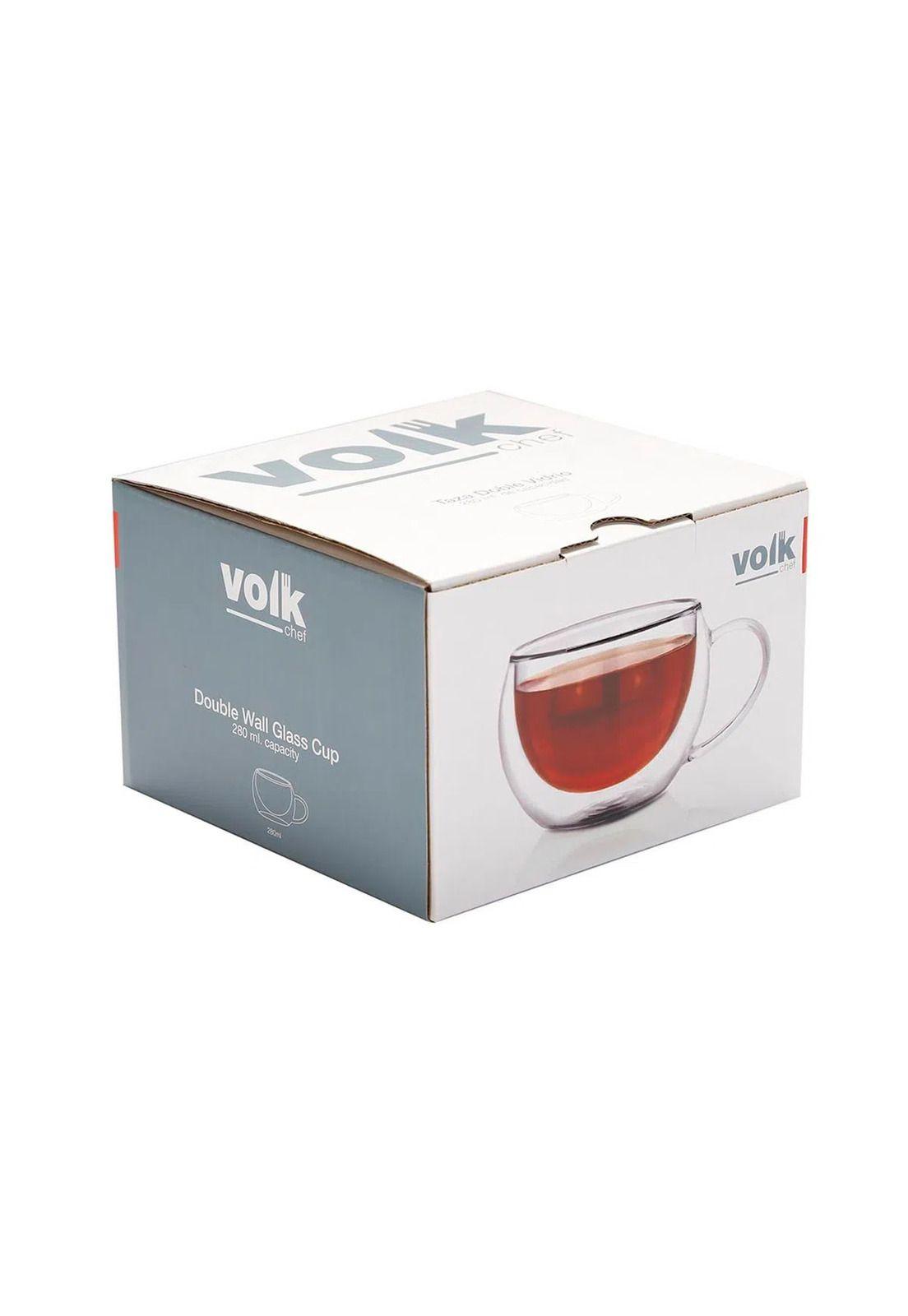Taza Para Te Doble Vidrio Volk Chef 280 ml-1