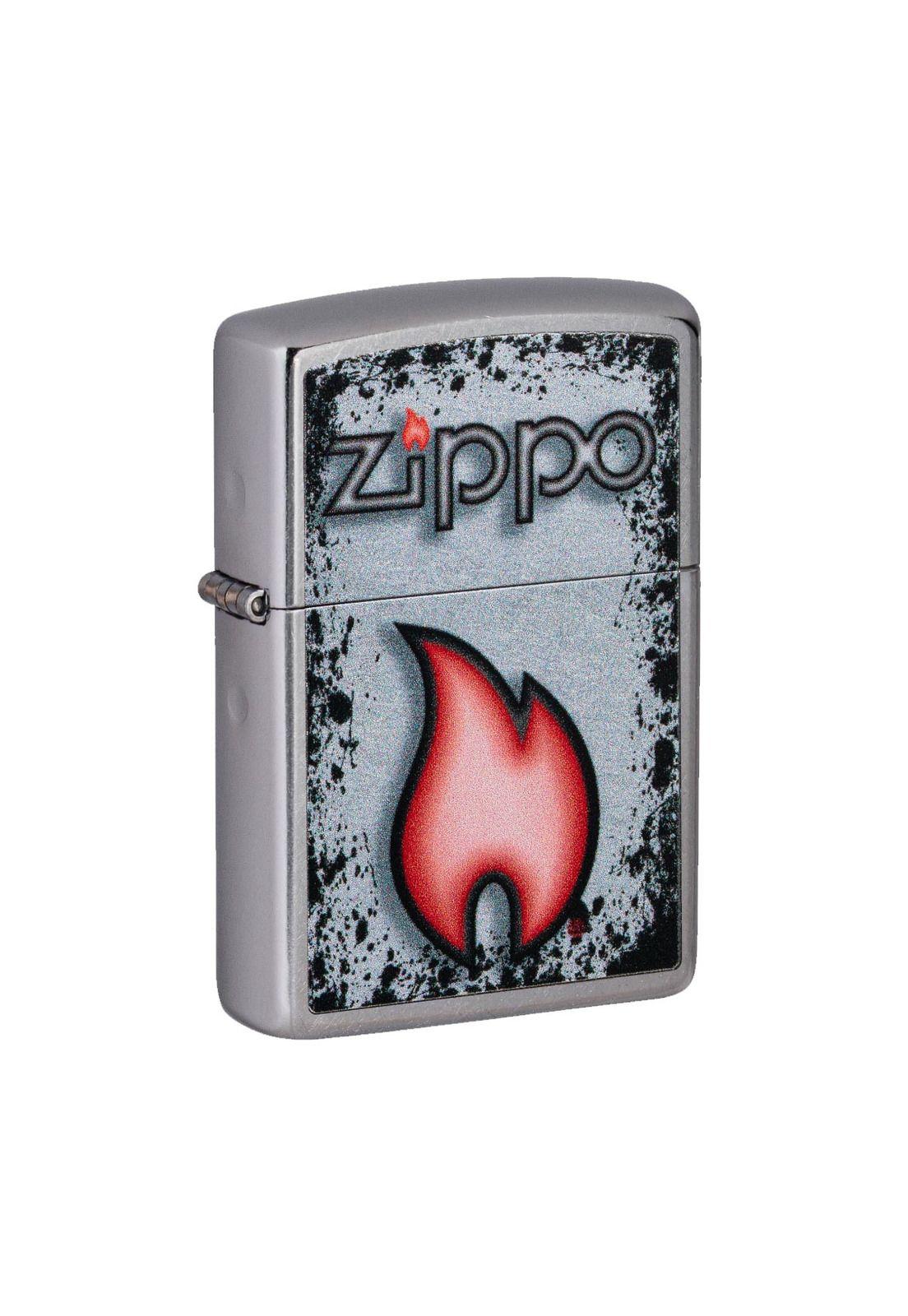 Encendedor Zippo Flame Design Plateado ZP49576-2