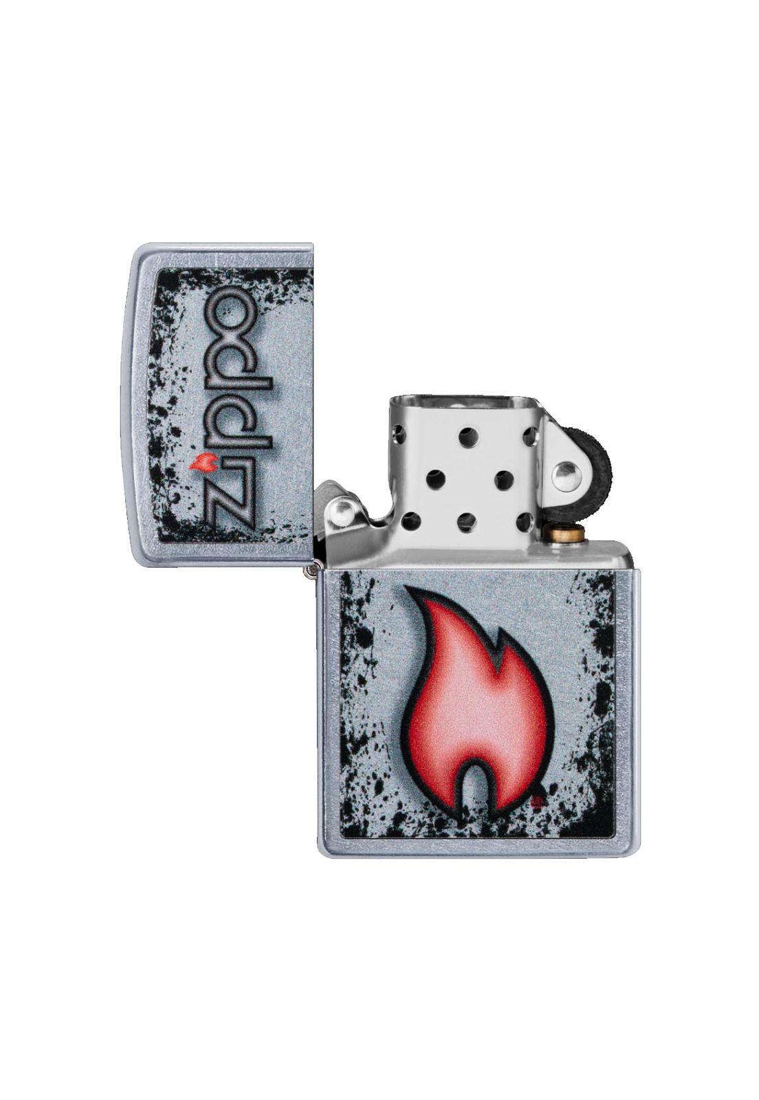 Encendedor Zippo Flame Design Plateado ZP49576-3