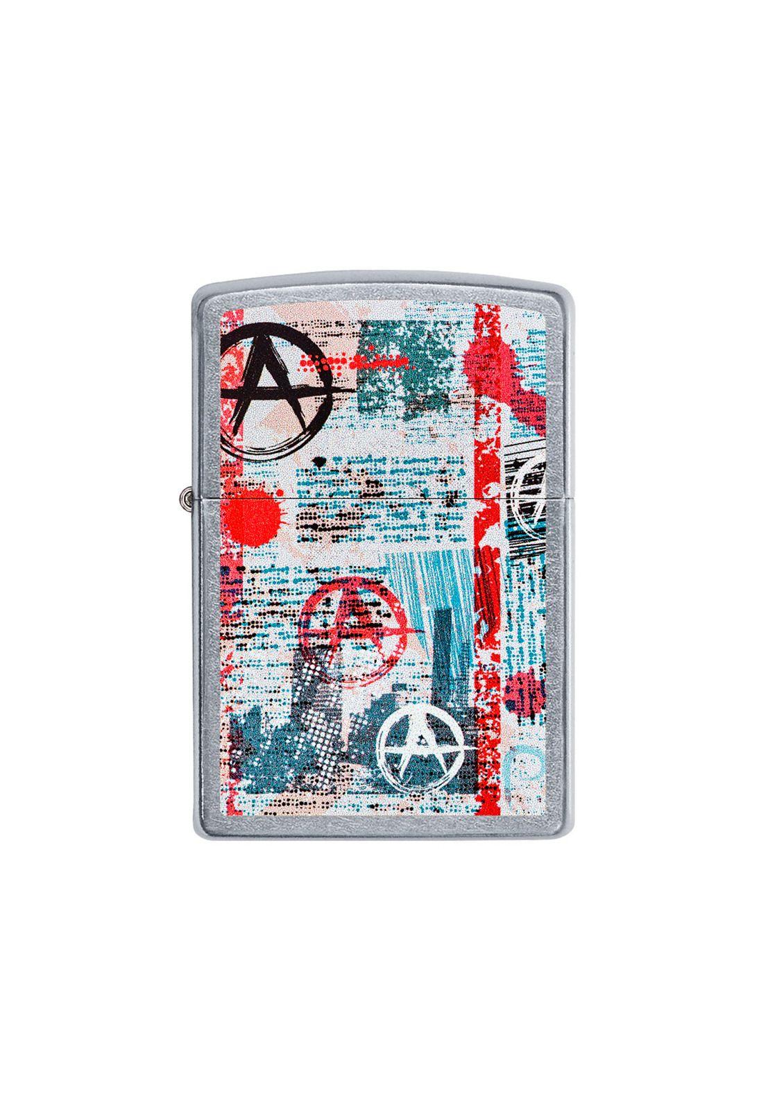 Encendedor Zippo Anarchy Design Plateado Zp49662-0