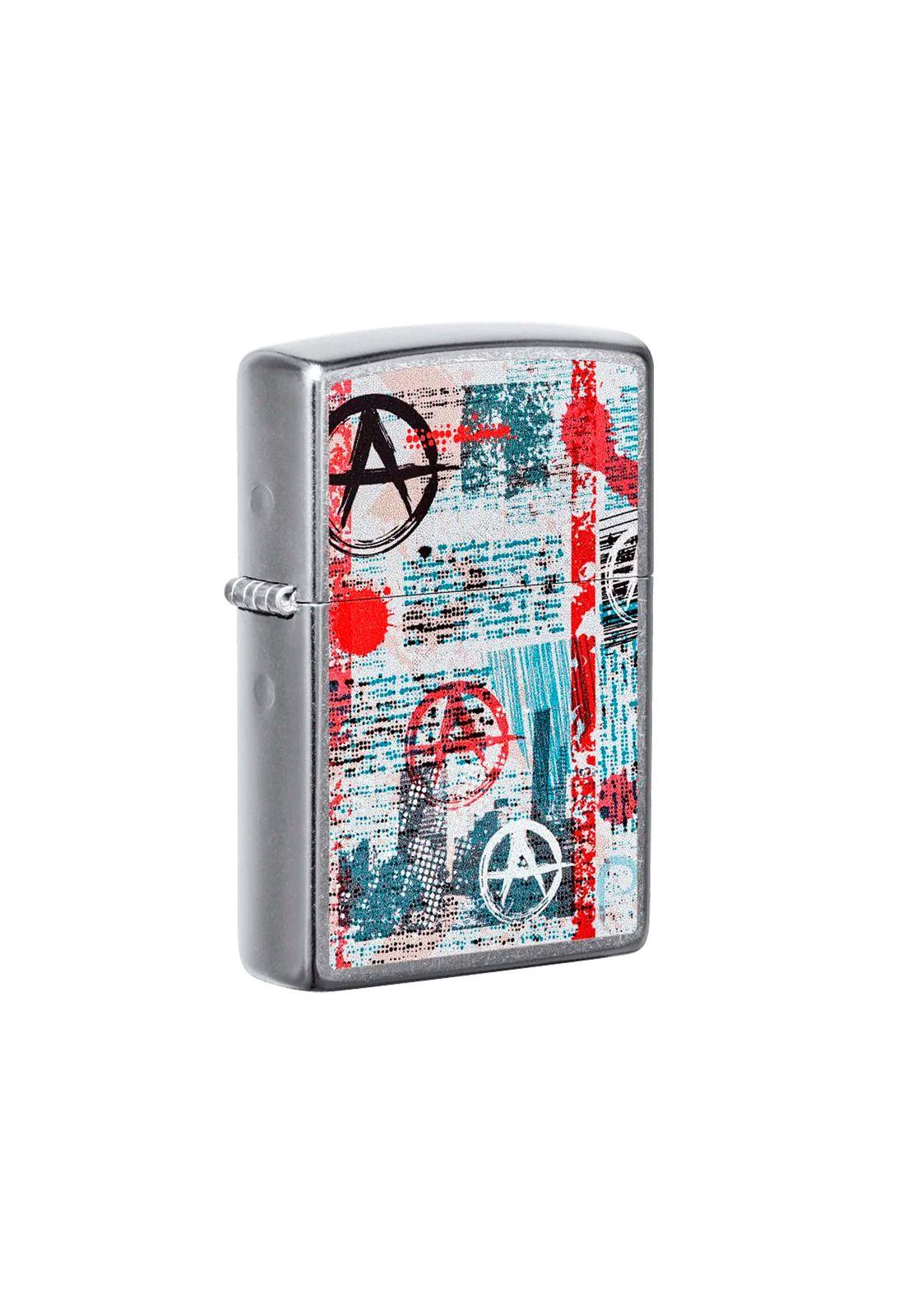 Encendedor Zippo Anarchy Design Plateado Zp49662-2