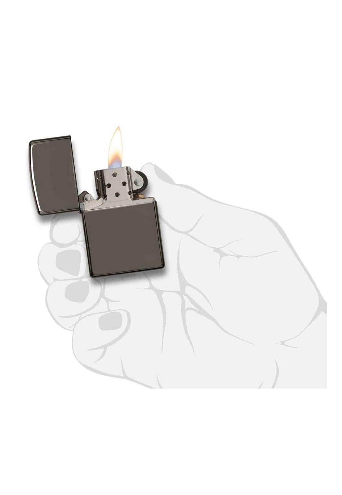 Encendedor Zippo Black Ice & Pipe Insert Plateado ZP29789-4