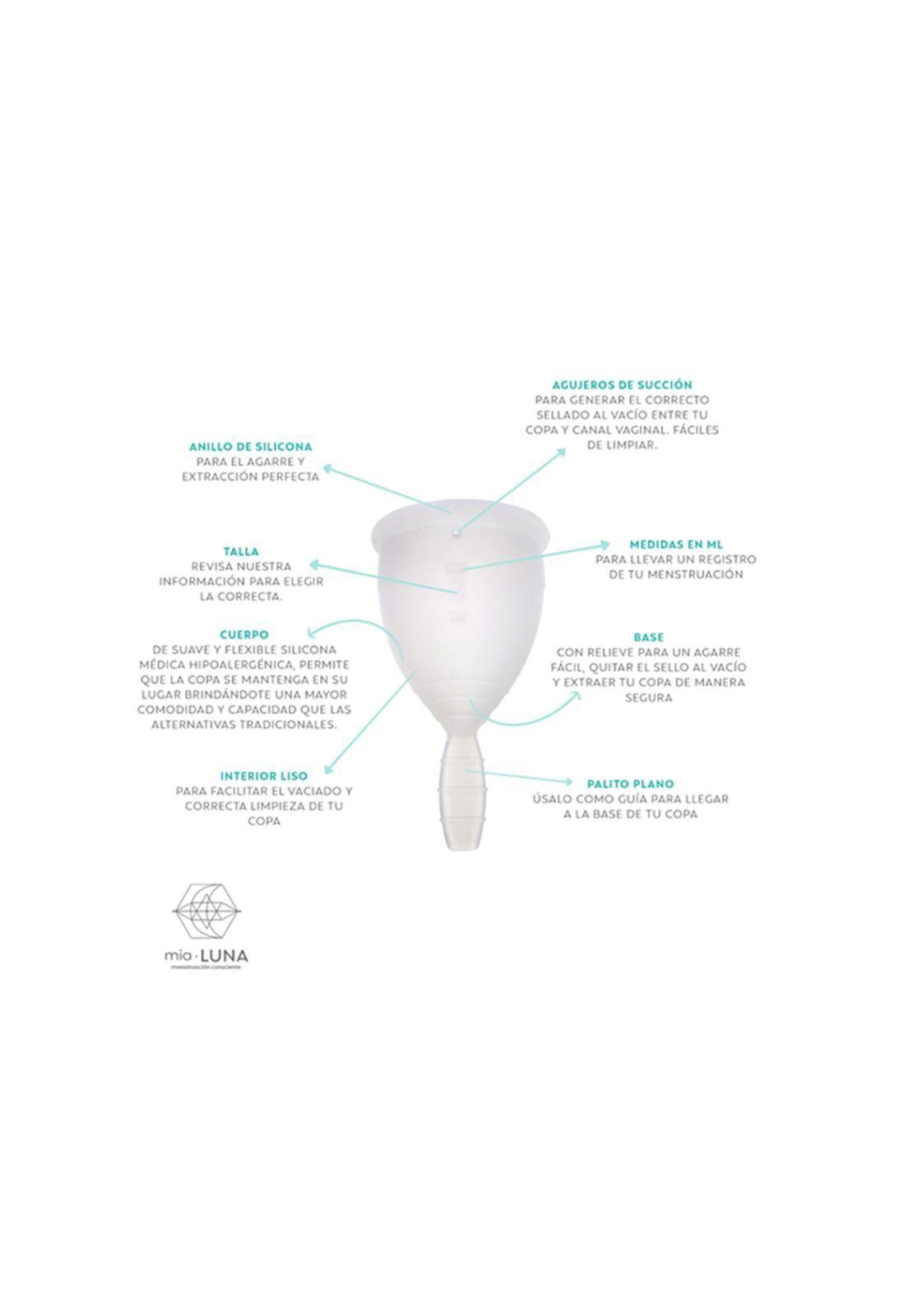 Copa Menstrual Mia Luna Blanca Talla Xs-3