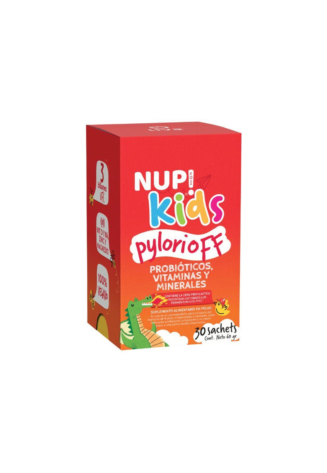 Probióticos Kids Pylorioff + Vitaminas + Minerales 30un Nup-0