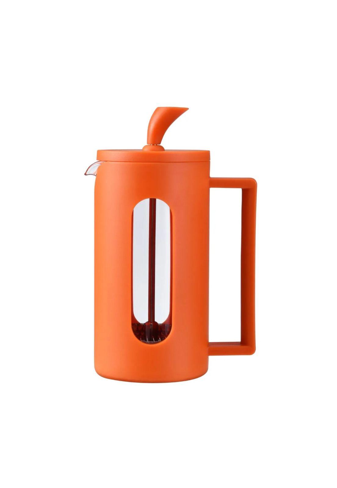 Cafetera Embolo 350 ml Roma Naranja Oroley  3 Tazas-0