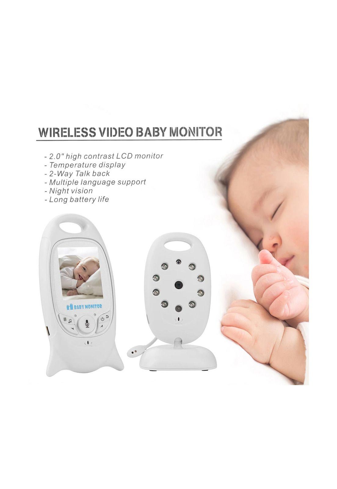 Monitor De Seguridad Para Bebe Con Camara Microfono Sonido-6