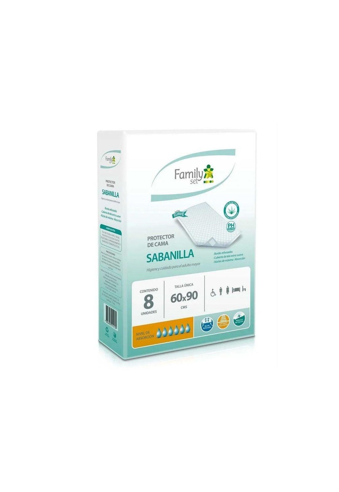 Protector De Cama Sabanilla 8 Unidades 60 X 90 Cm Family Set-0