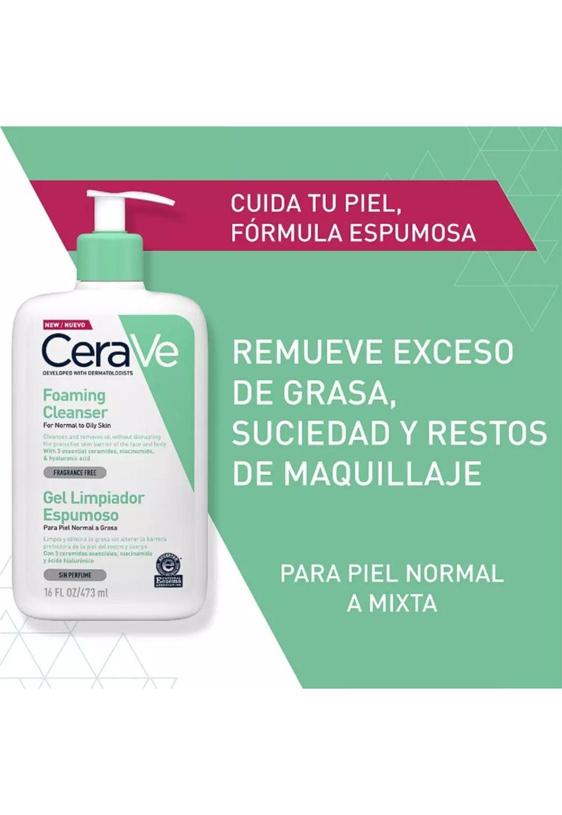 Gel Limpiador Espumoso 473ml Cerave-3