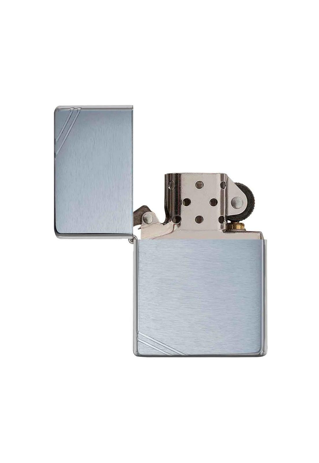 Encendedor Zippo Brushed Chrome Slashes Plateado Zp230-1