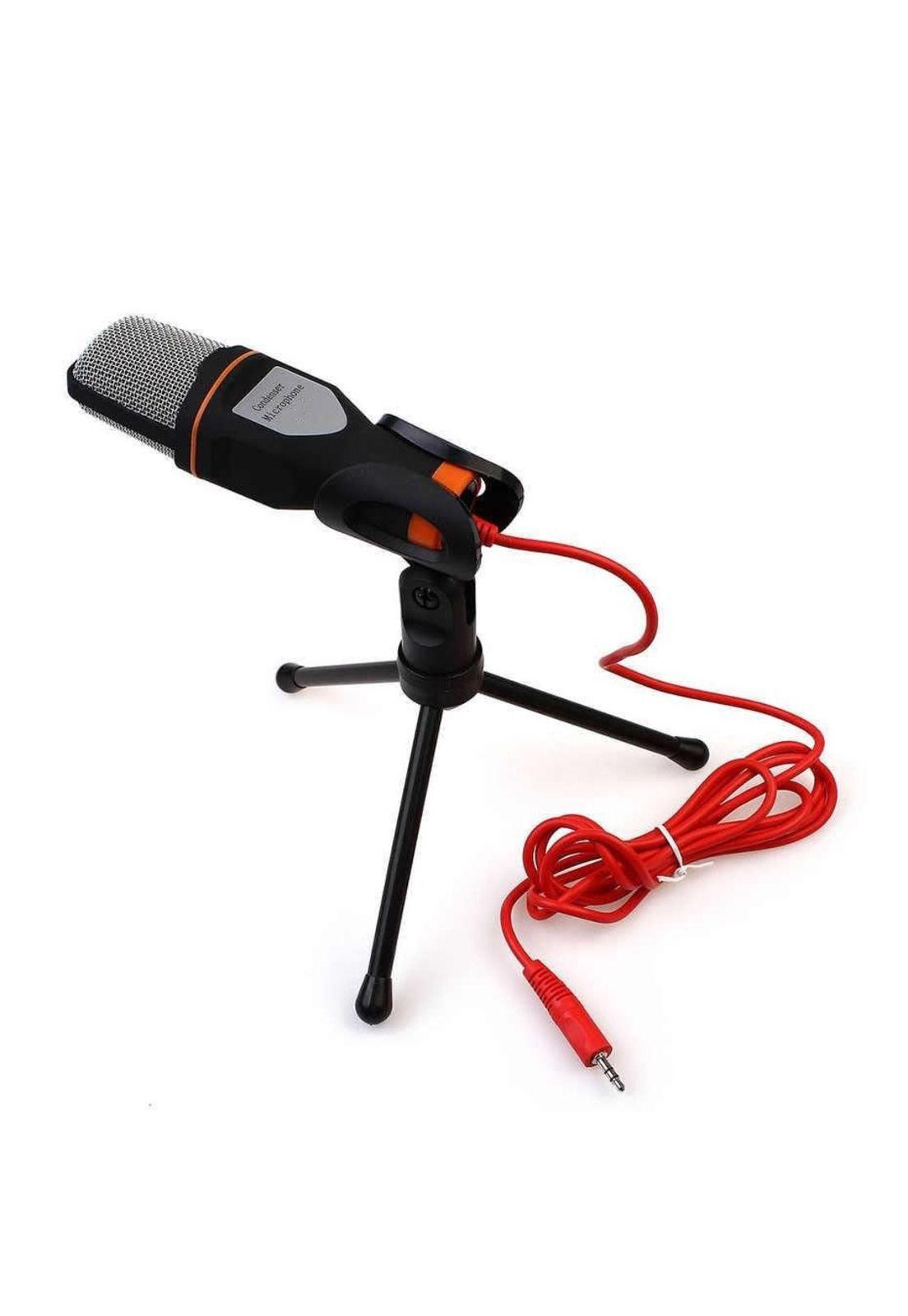 Microfono Condensador Con Soporte Y Cable Auxiliar-1