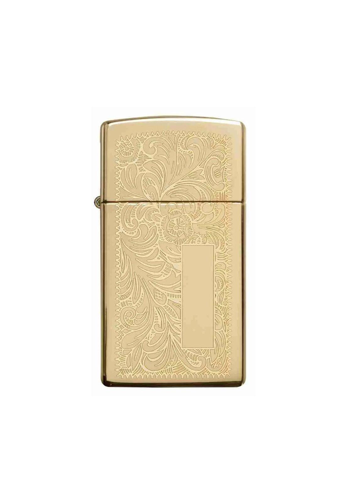 Encendedor Zippo Slim Brass Venetian Dorado ZP1652B-2