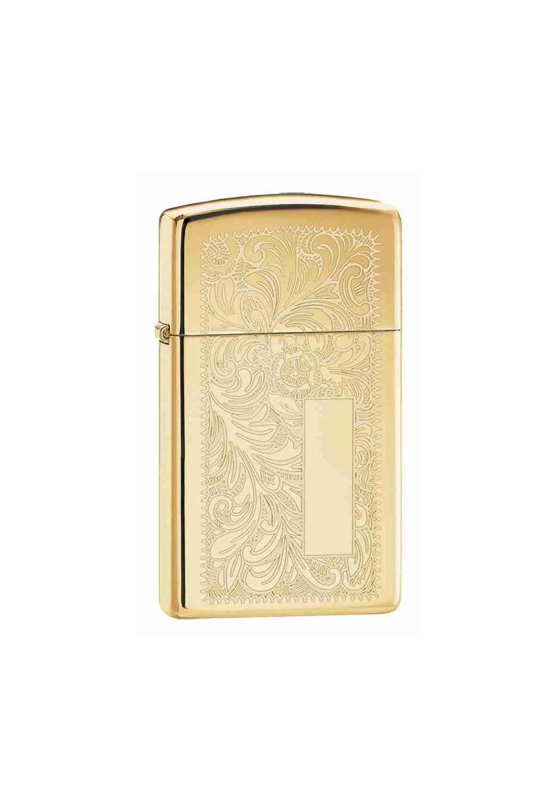 Encendedor Zippo Slim Brass Venetian Dorado ZP1652B-3