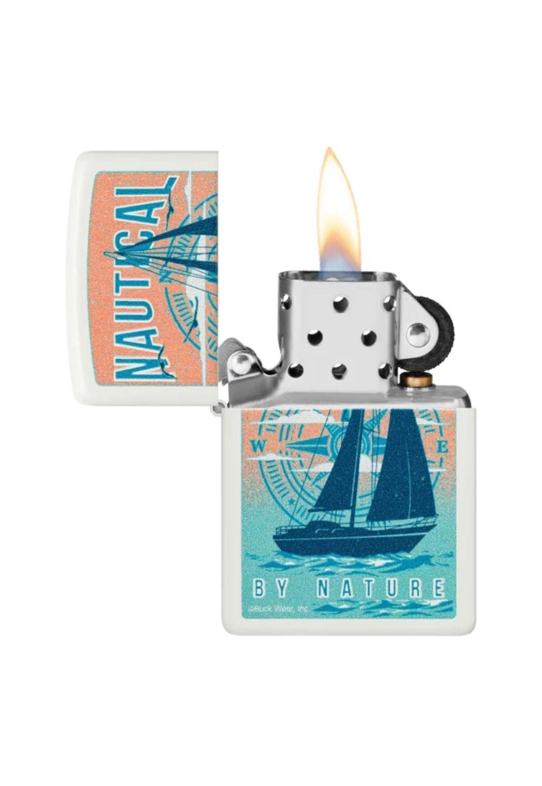 Encendedor Zippo Buck Wear Nautical Design Blanco ZP46150-1