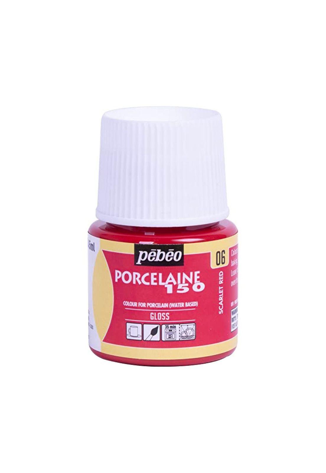 06 Rojo Escarlata Pebeo Porcelaine 150 de 45 ml-0