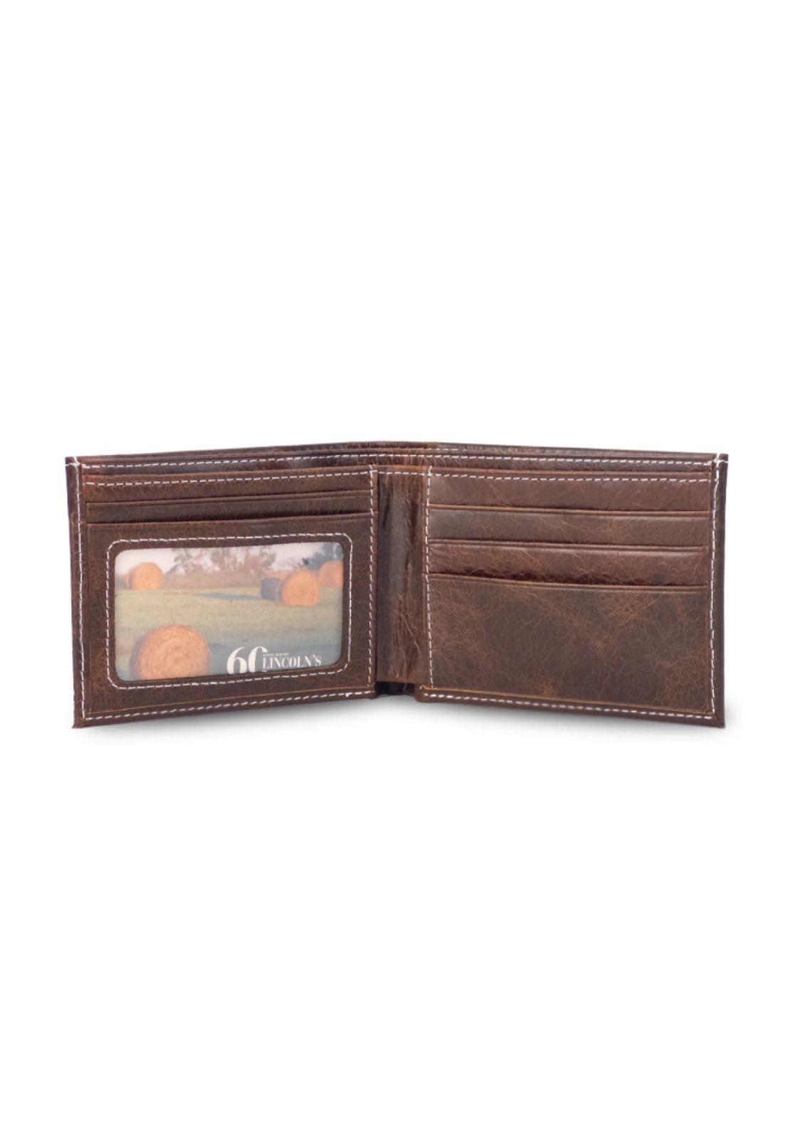 Billetera Cuero Hombre Hefesto Whisky Lincoln's-2