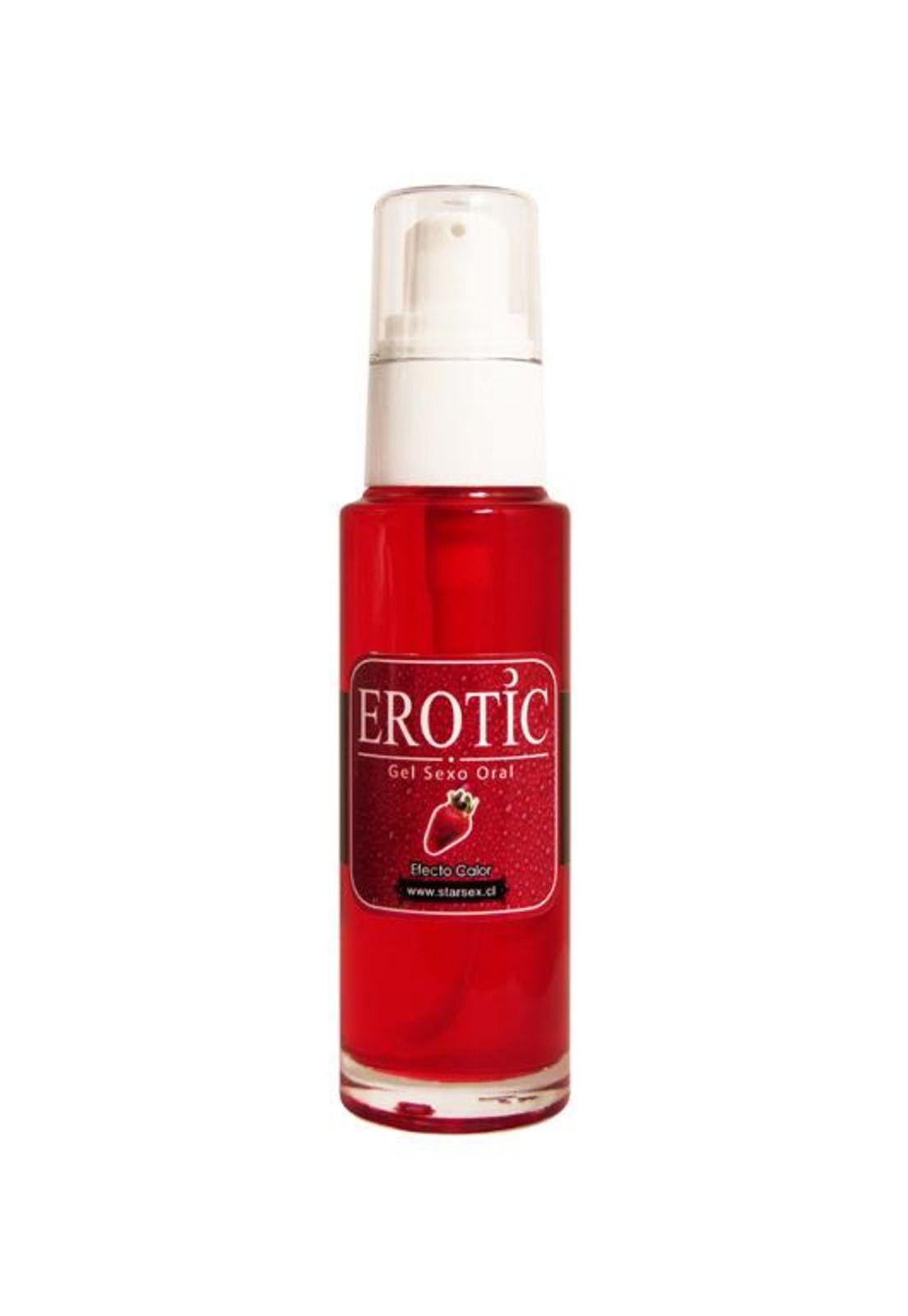 Gel Comestible Erotic Frutilla 50 ml Efecto Calor-0