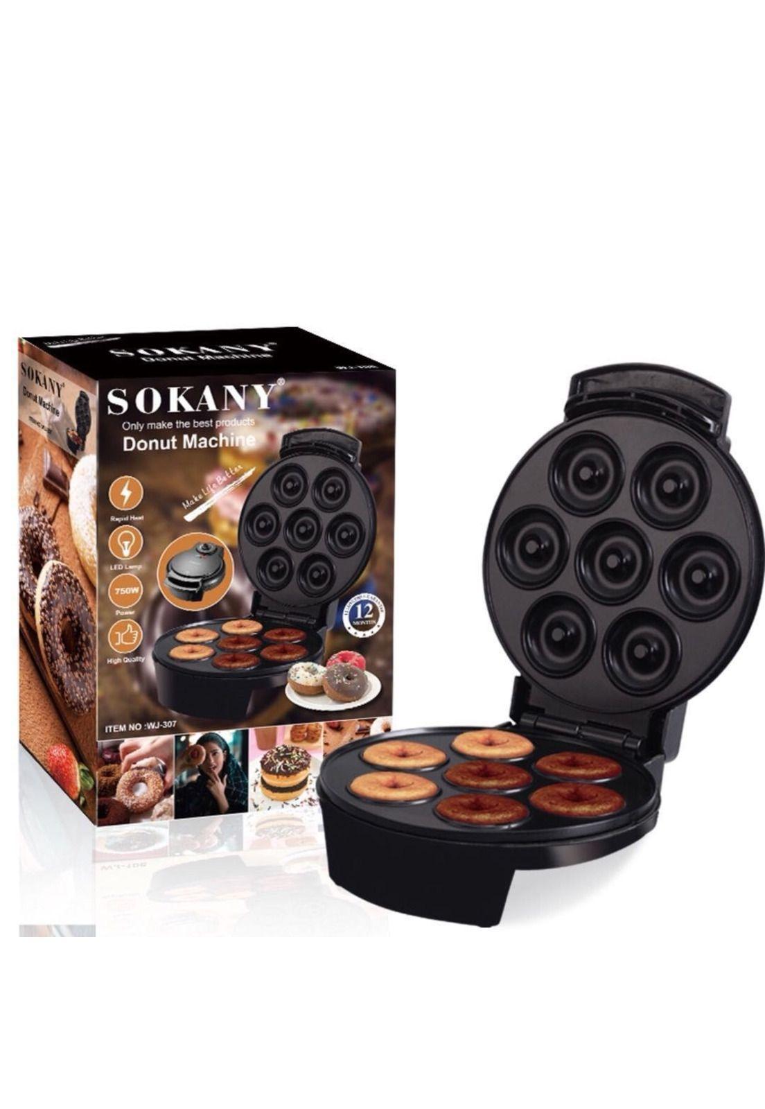 Maquina Para Hacer Donas Donuts Postres Sokany WJ-307 1200w-0