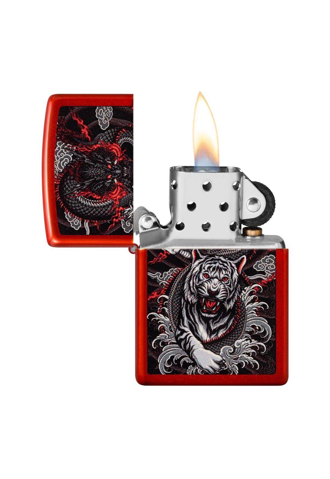 Encendedor Zippo Dragon Tiger Design Rojo ZP48933-1