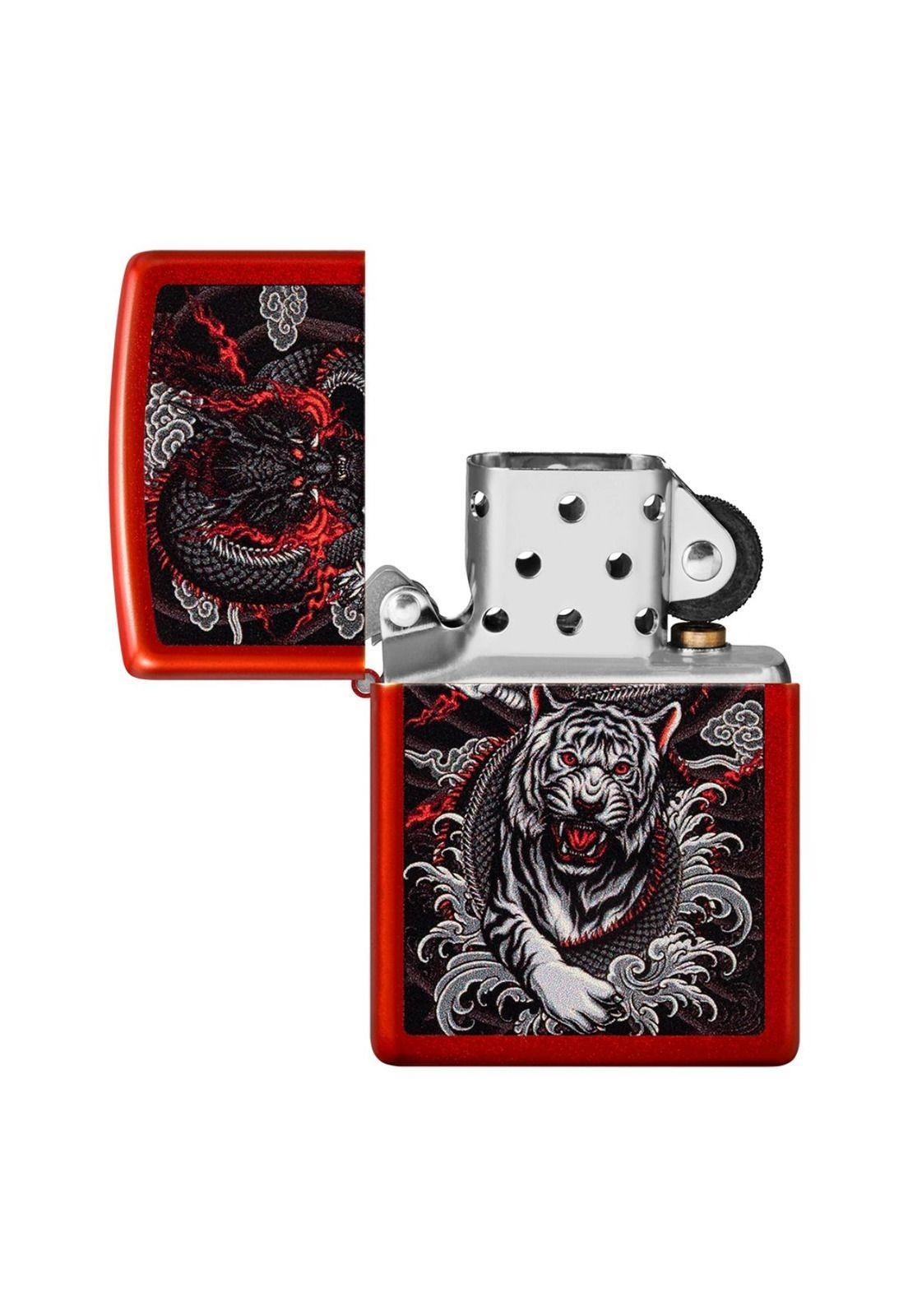 Encendedor Zippo Dragon Tiger Design Rojo ZP48933-3