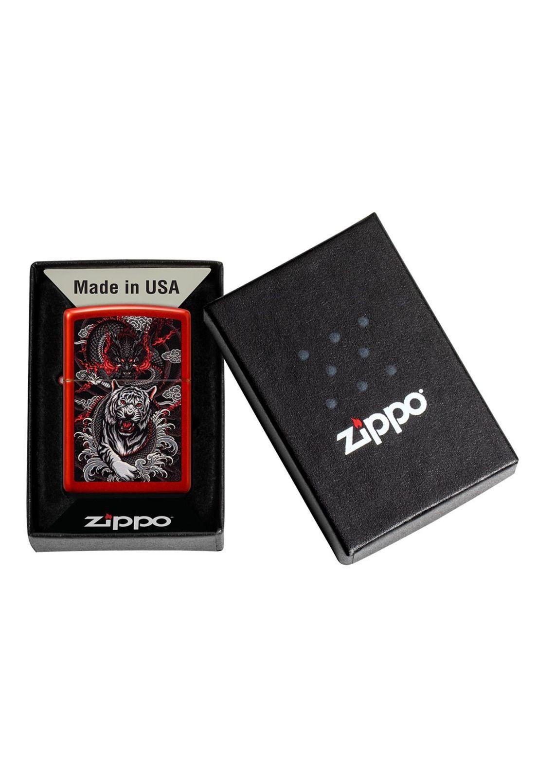 Encendedor Zippo Dragon Tiger Design Rojo ZP48933-5