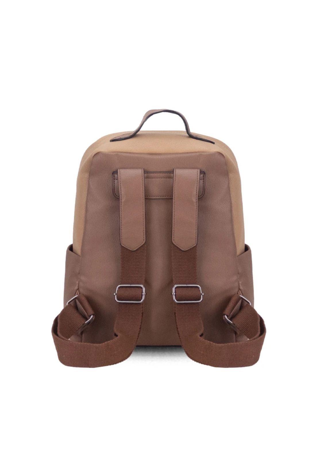 Mochila Calcuta Blanco Caramelo Lincoln's-2