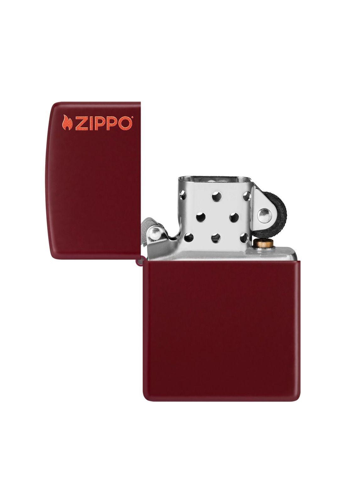 Encendedor Zippo Merlot Zippo Logo Burdeos ZP46021ZL-4