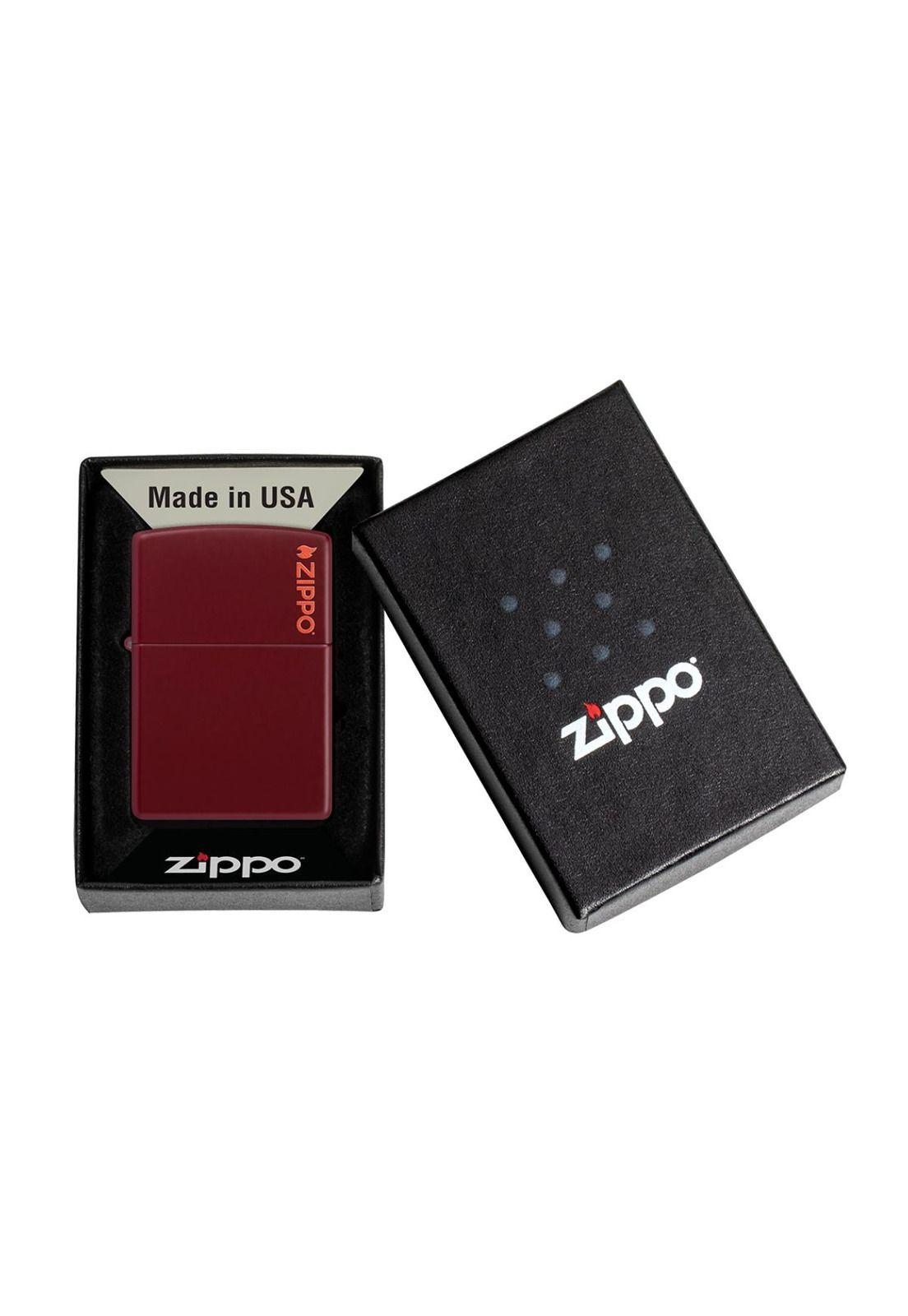 Encendedor Zippo Merlot Zippo Logo Burdeos ZP46021ZL-6