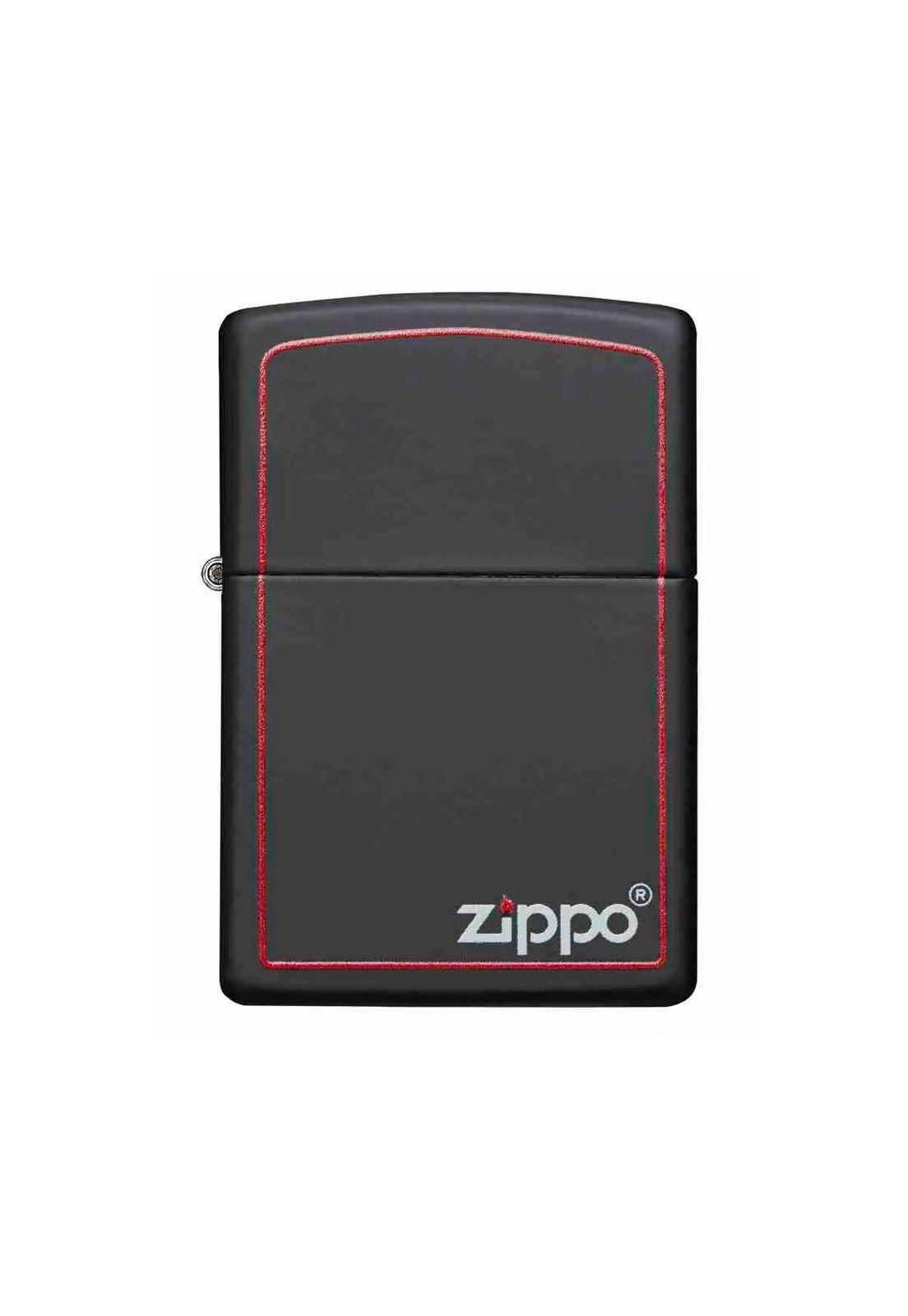 Encendedor Zippo Classic Black And Red Borde Rojo Zp218zb-2