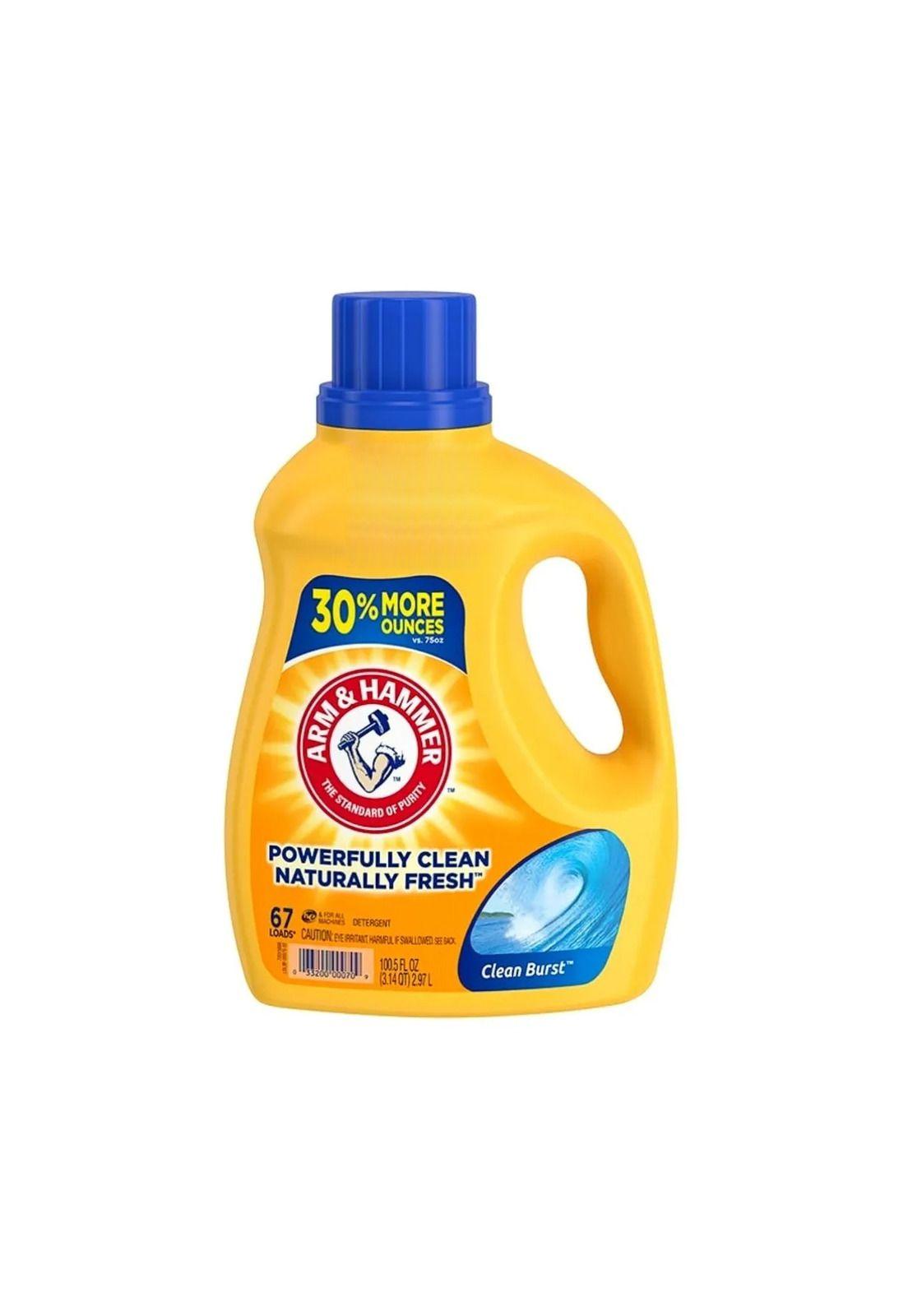 Detergente Liquido Arm & Hammer Clean Burst 2.97lt 67 Cargas-0
