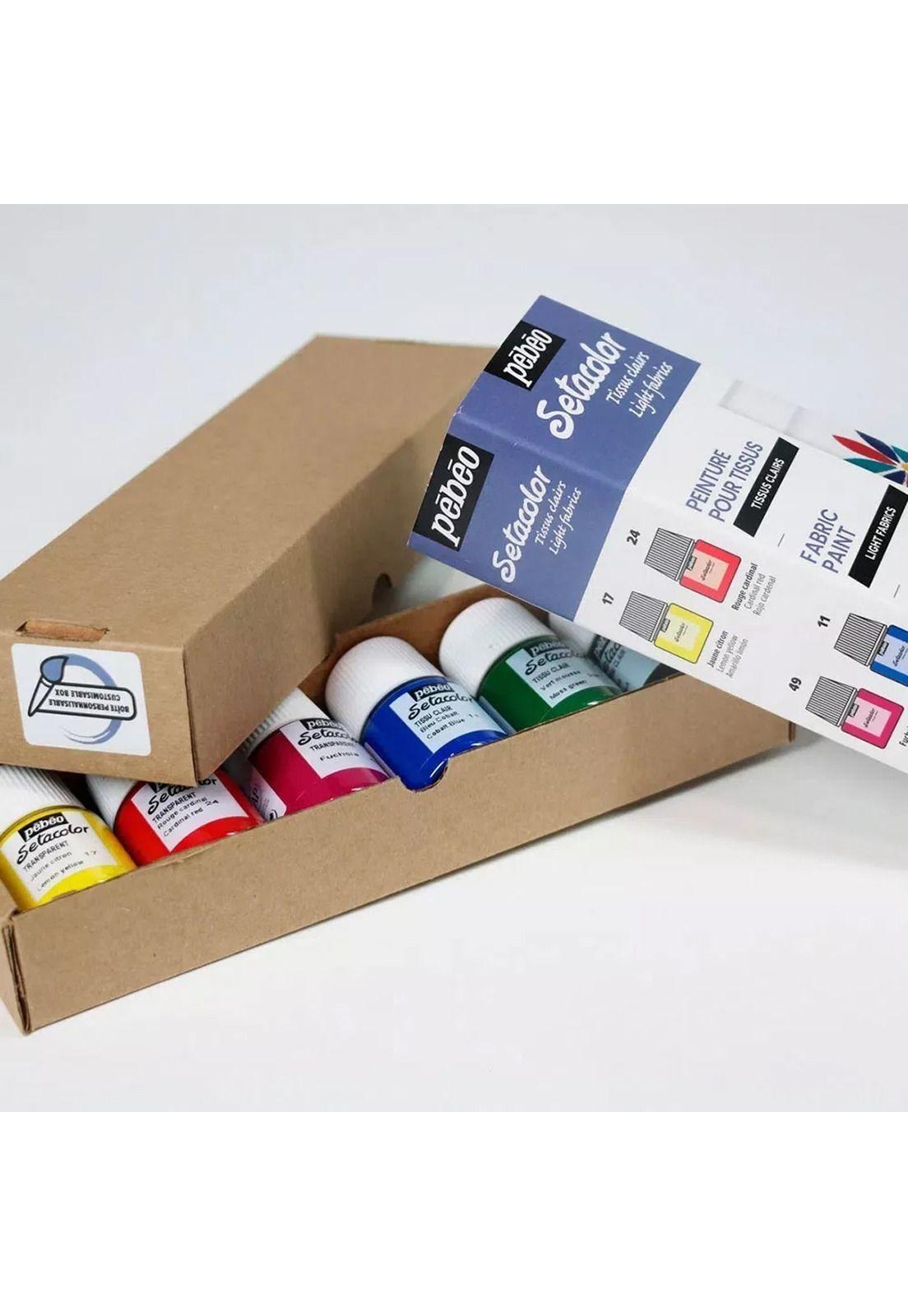 Kit Pintura Tela 6 Colores Pebeo Setacolor 20ml Light Fabric-2