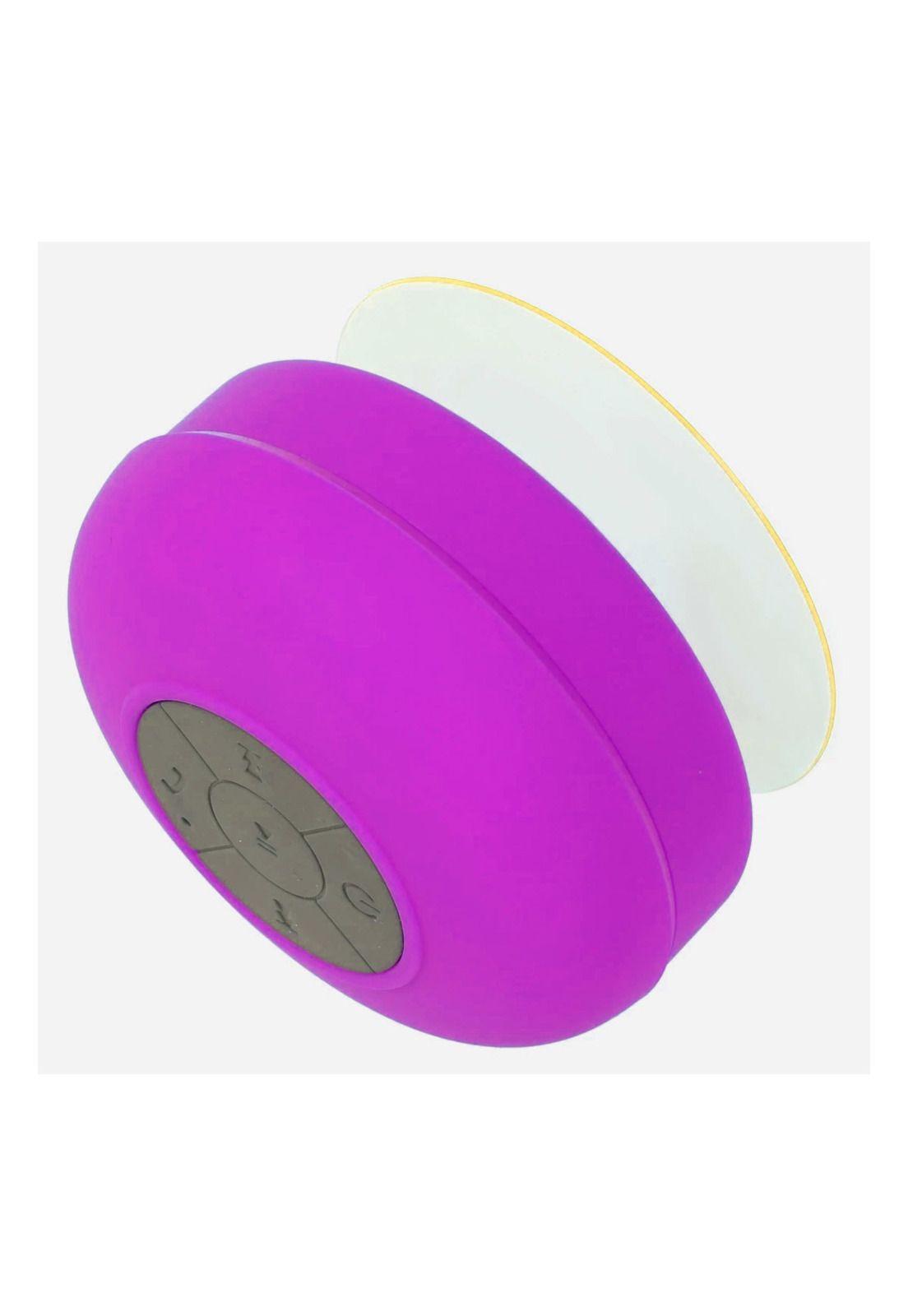 Parlante Bluetooth Impermeable Para Ducha Con Ventosa Fucsia-5